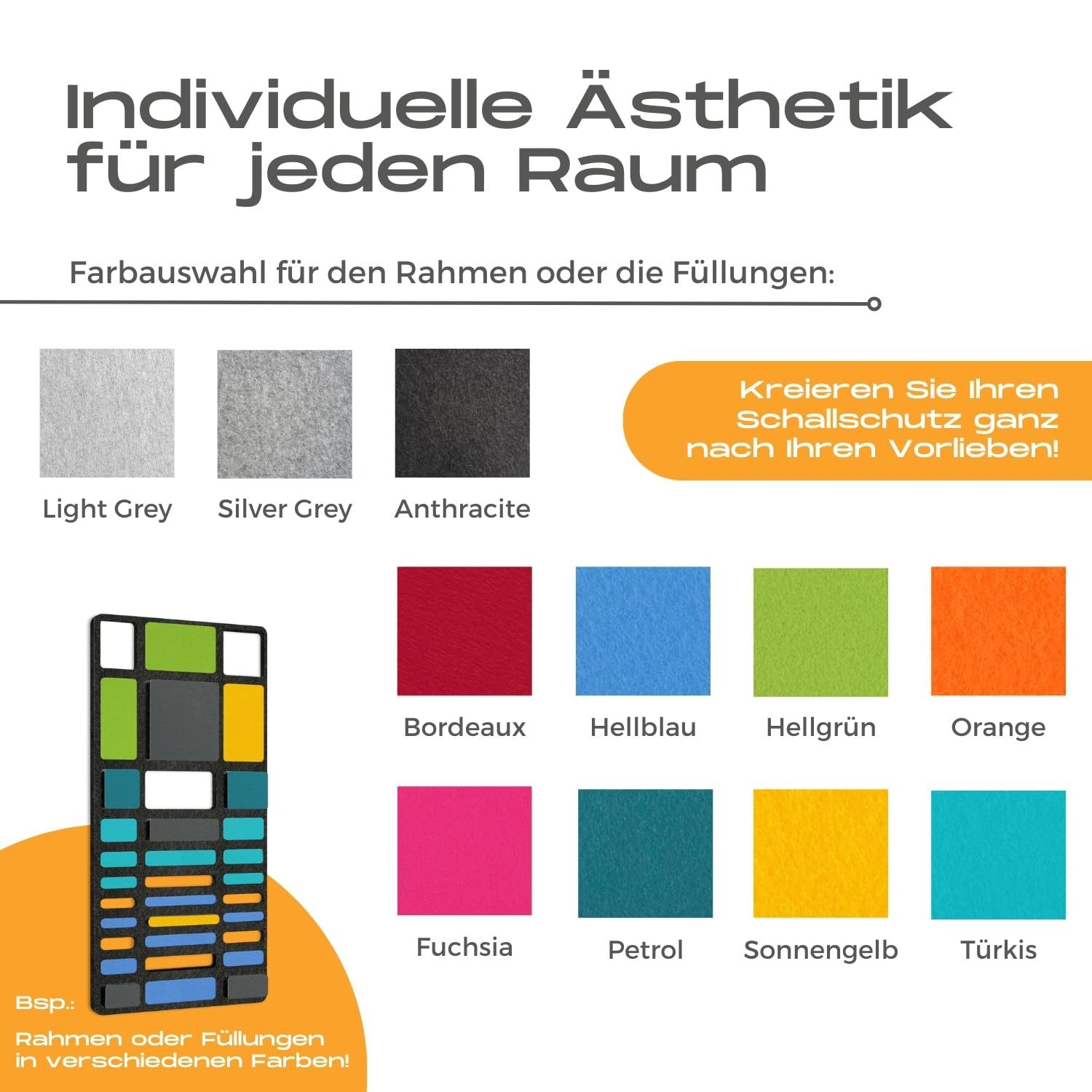 platino24 Akustikplatte platino24 „NAIROBI“ 6er-Set Akustik-Objekt