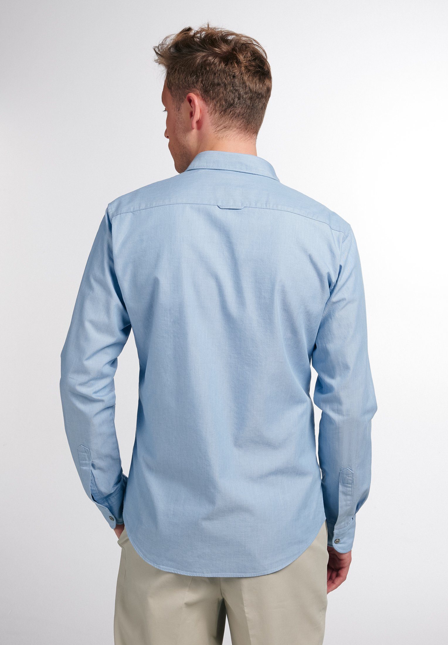 Eterna Langarmhemd SLIM FIT EASY IRON (bügelleicht)