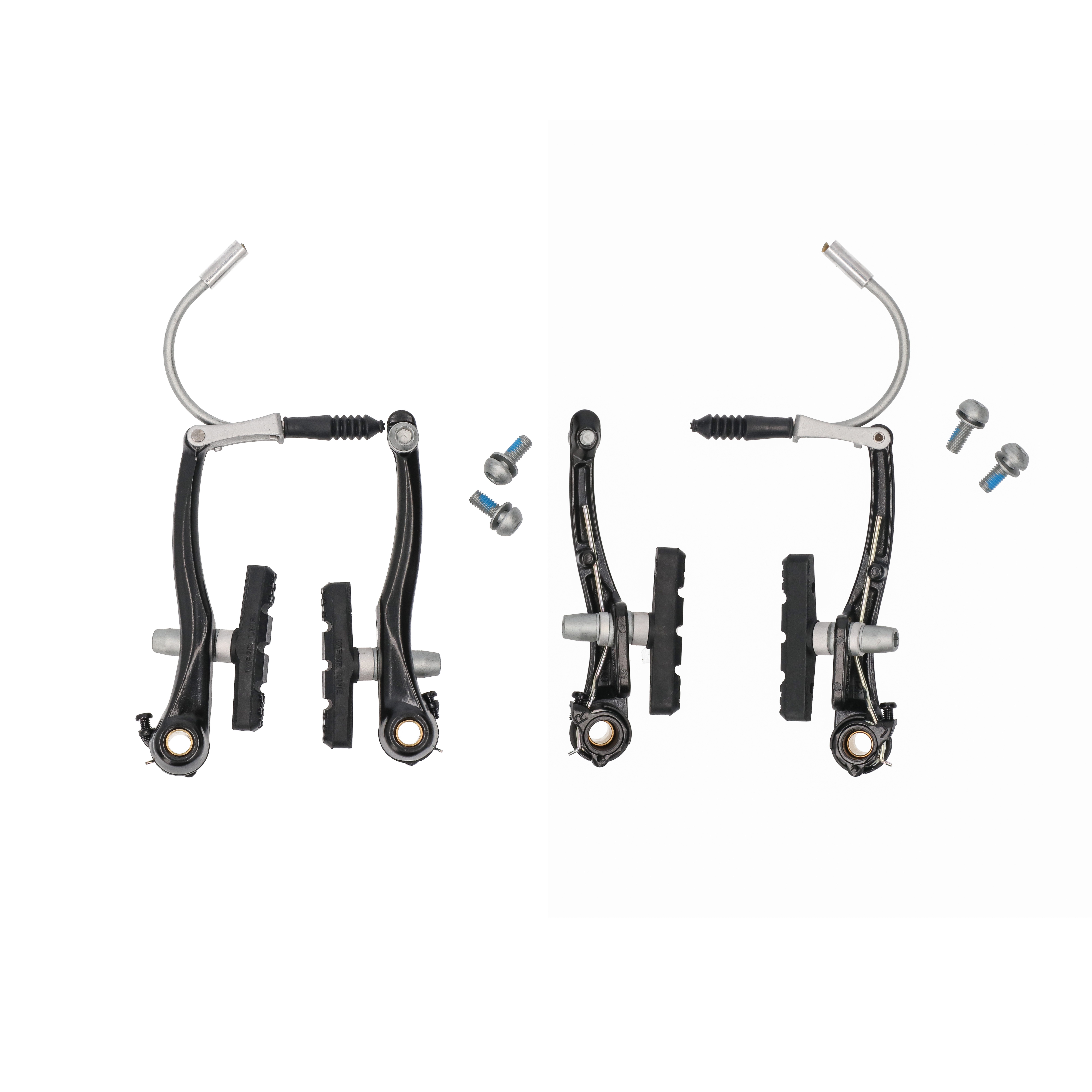 ALHONGA Felgenbremse Bremsensatz V Brake 110 mm schwarz Bremsschuh 60 mm – Bild 2 von 5