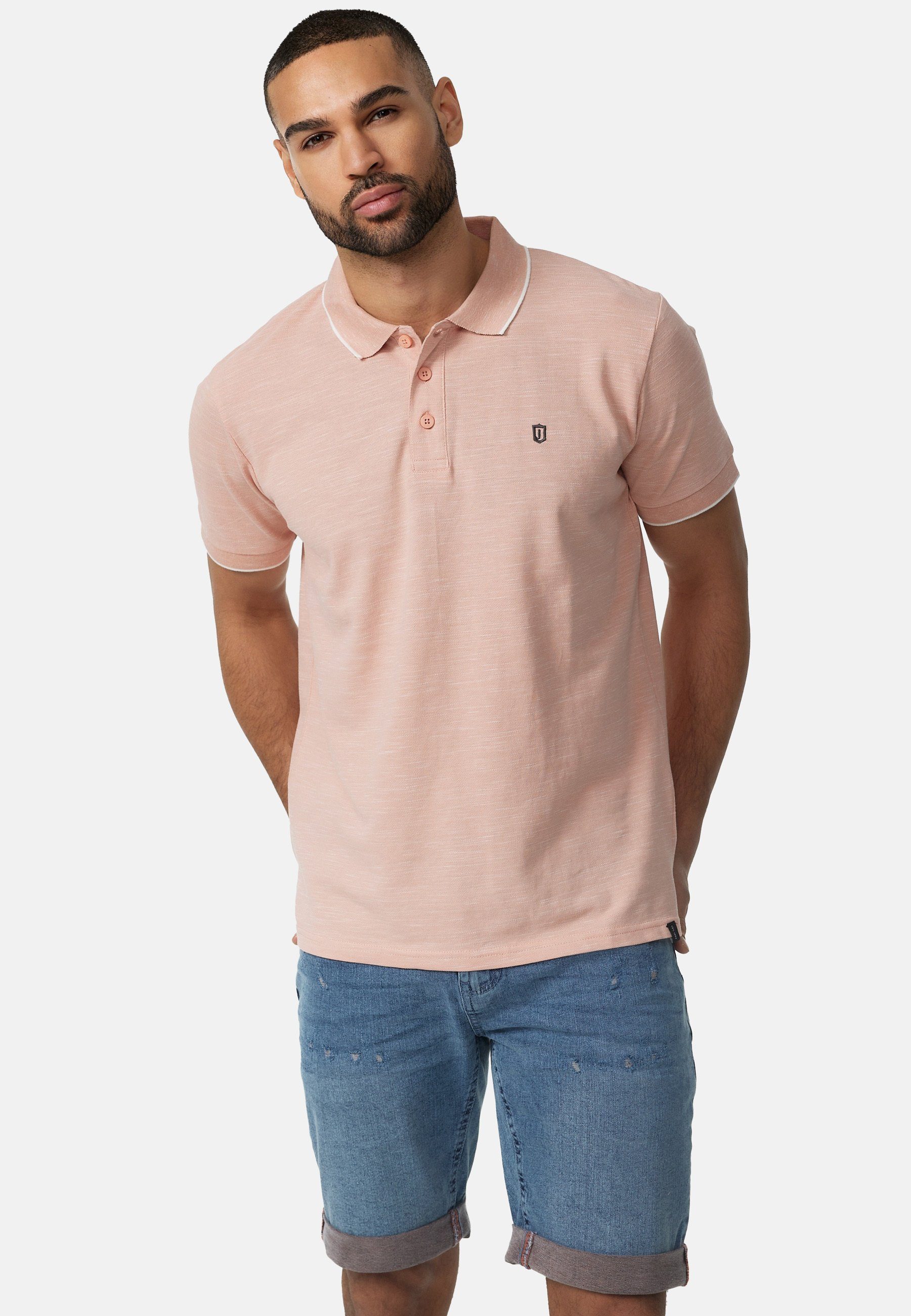 Indicode T-Shirt Mecklenburgh Coral Cloud