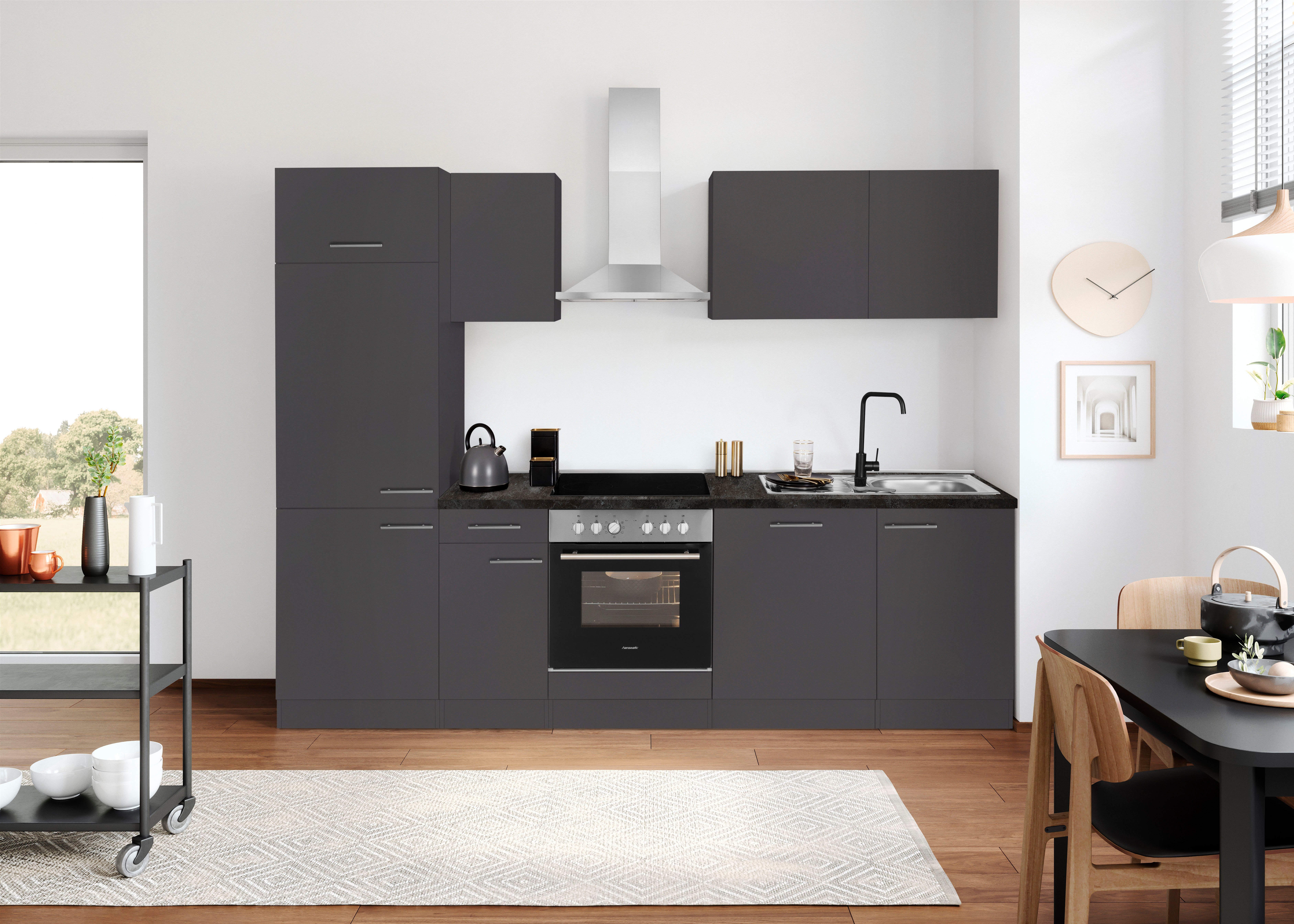 OPTIFIT Küchenzeile Malika, Breite 270 cm, mit Hanseatic-E-Geräten günstig online kaufen