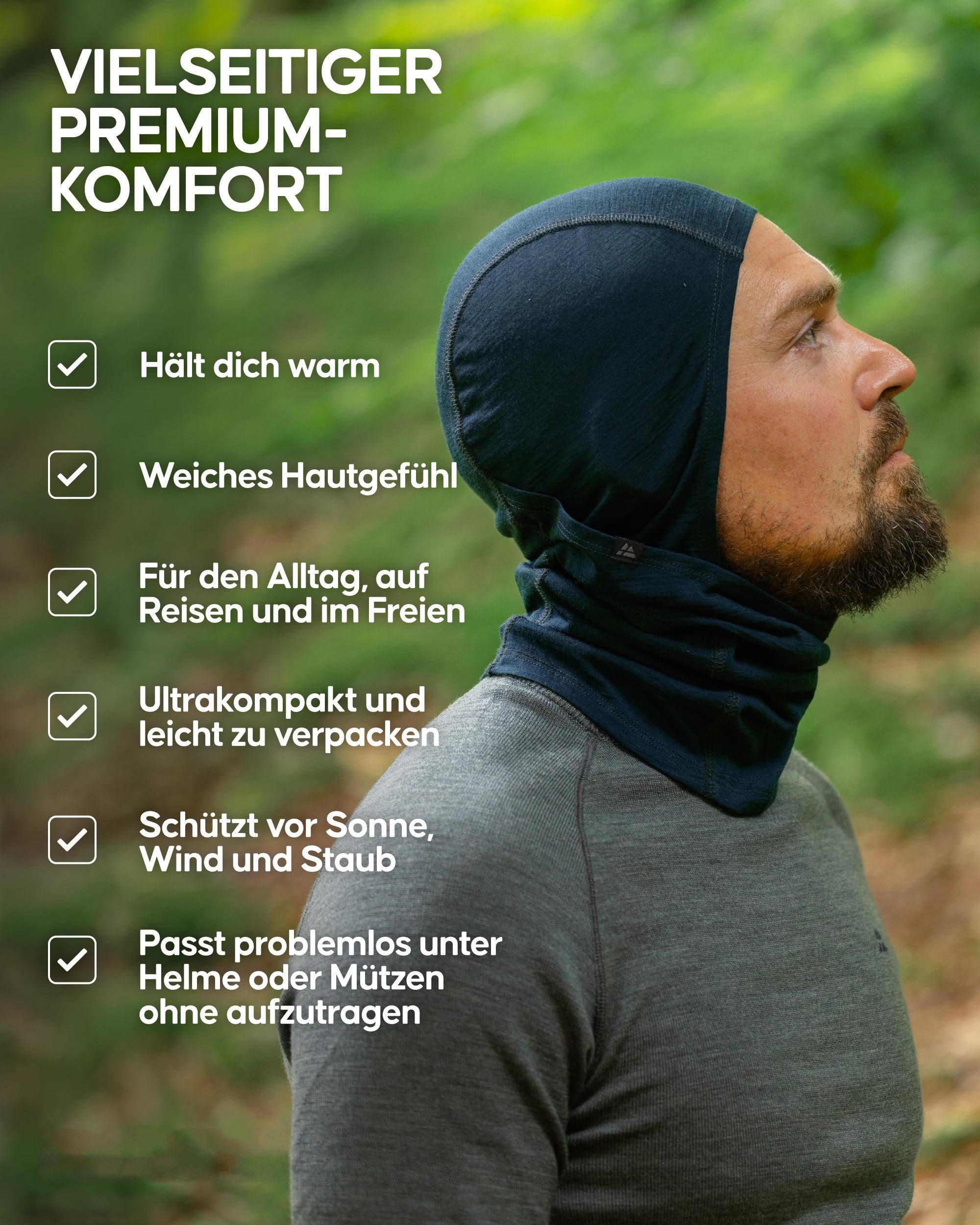 Coonoor Sturmhaube Herbst Winter Skimaske Balaclava für Damen und Herren, UV-Schutz Winddicht Warm,Motorradfahren,Snowboarden,Outdoor Sports