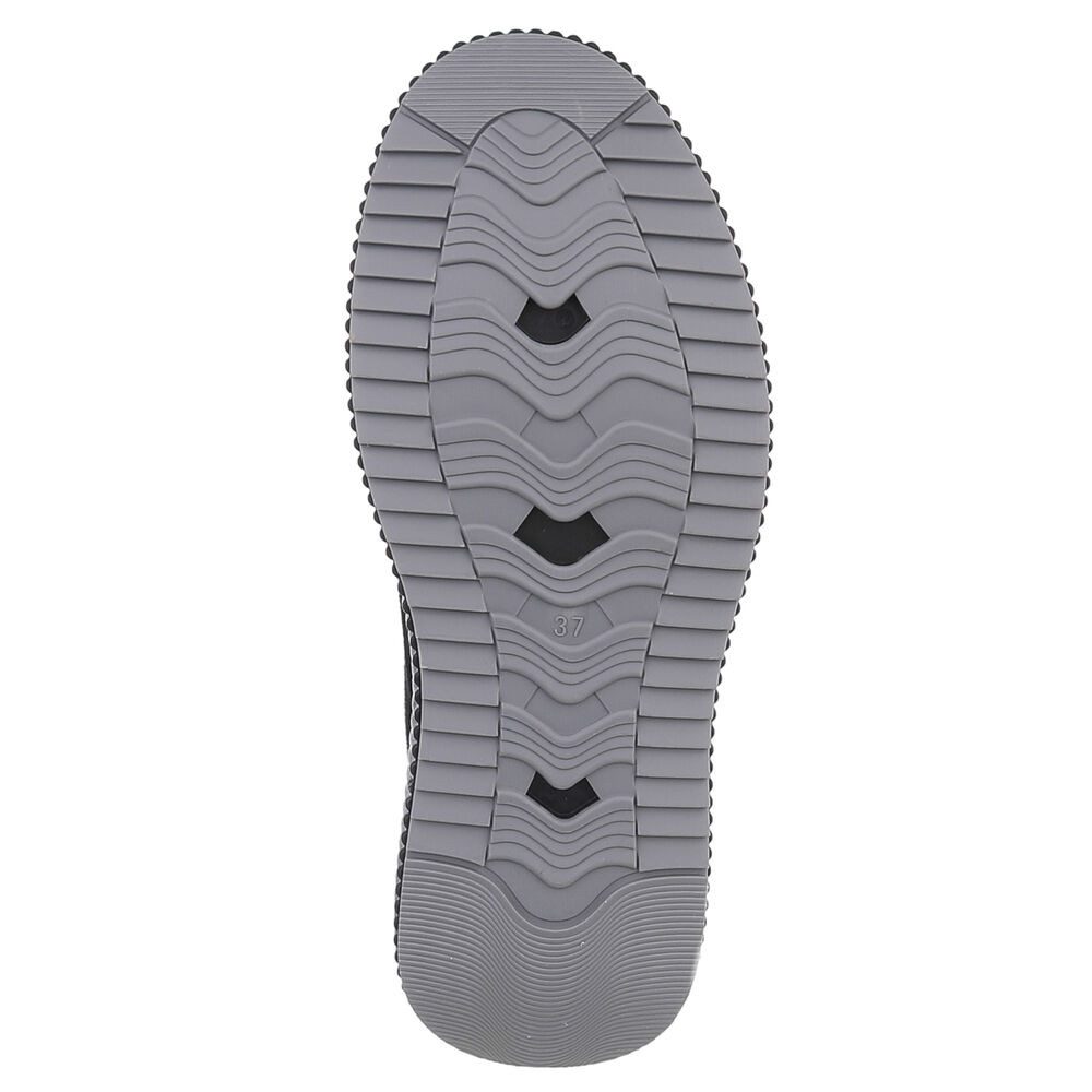 Ital-Design Elegante Damen Plateau-Stiefeletten mit Dekorativem Detail Plateaustiefelette (90457988) Keilabsatz/Wedge Stiefeletten in Schwarz