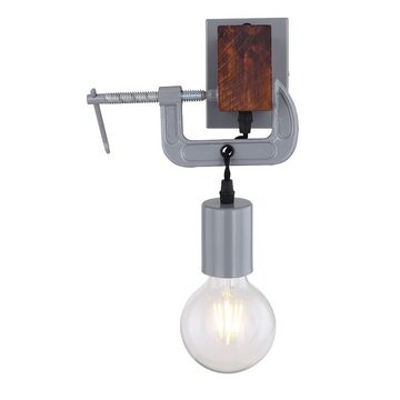 Globo Wandleuchte, Leuchtmittel nicht inklusive, Wandlampe Holz rustikal Schlafzimmer Wandlampe Wandleuchte