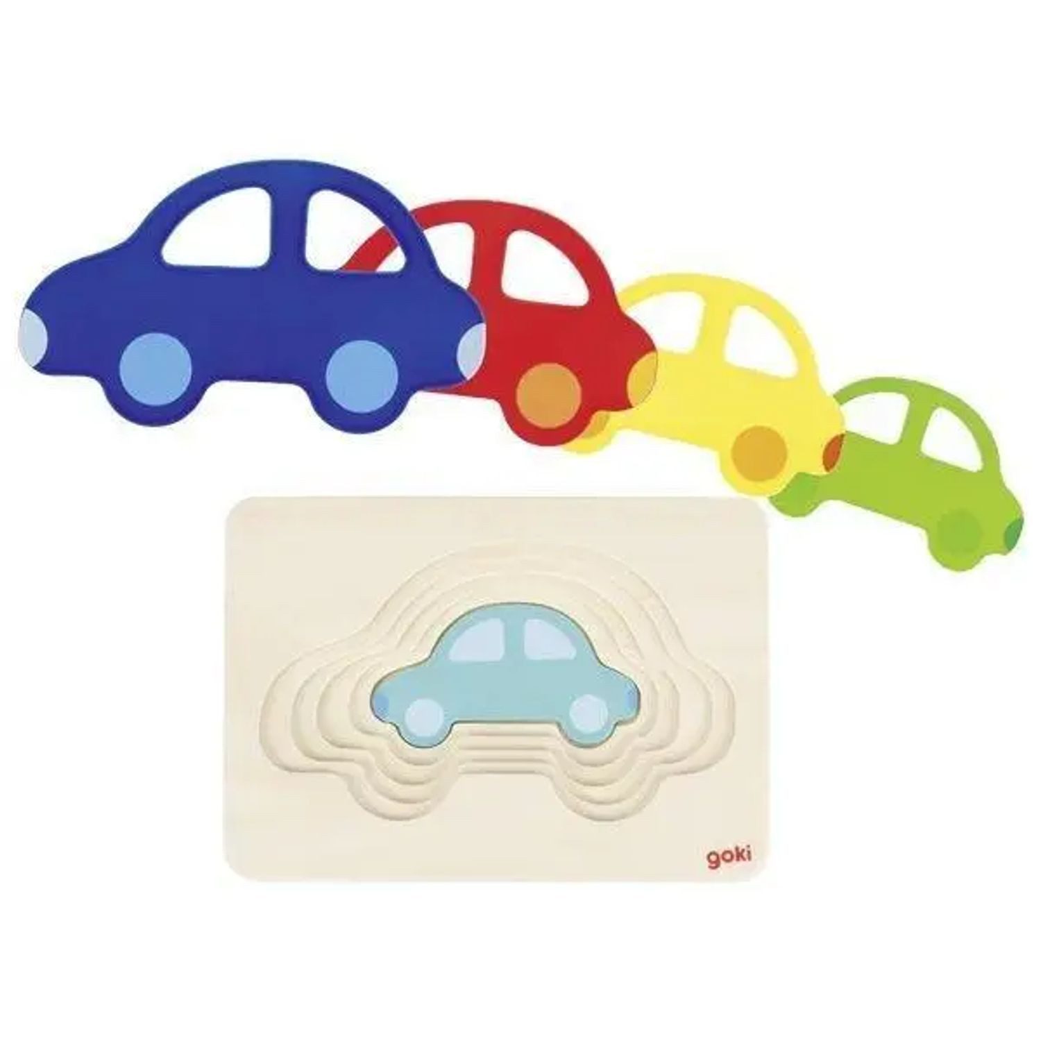 Gollnest & Kiesel Puzzle Schichtenpuzzle Auto, Puzzleteile