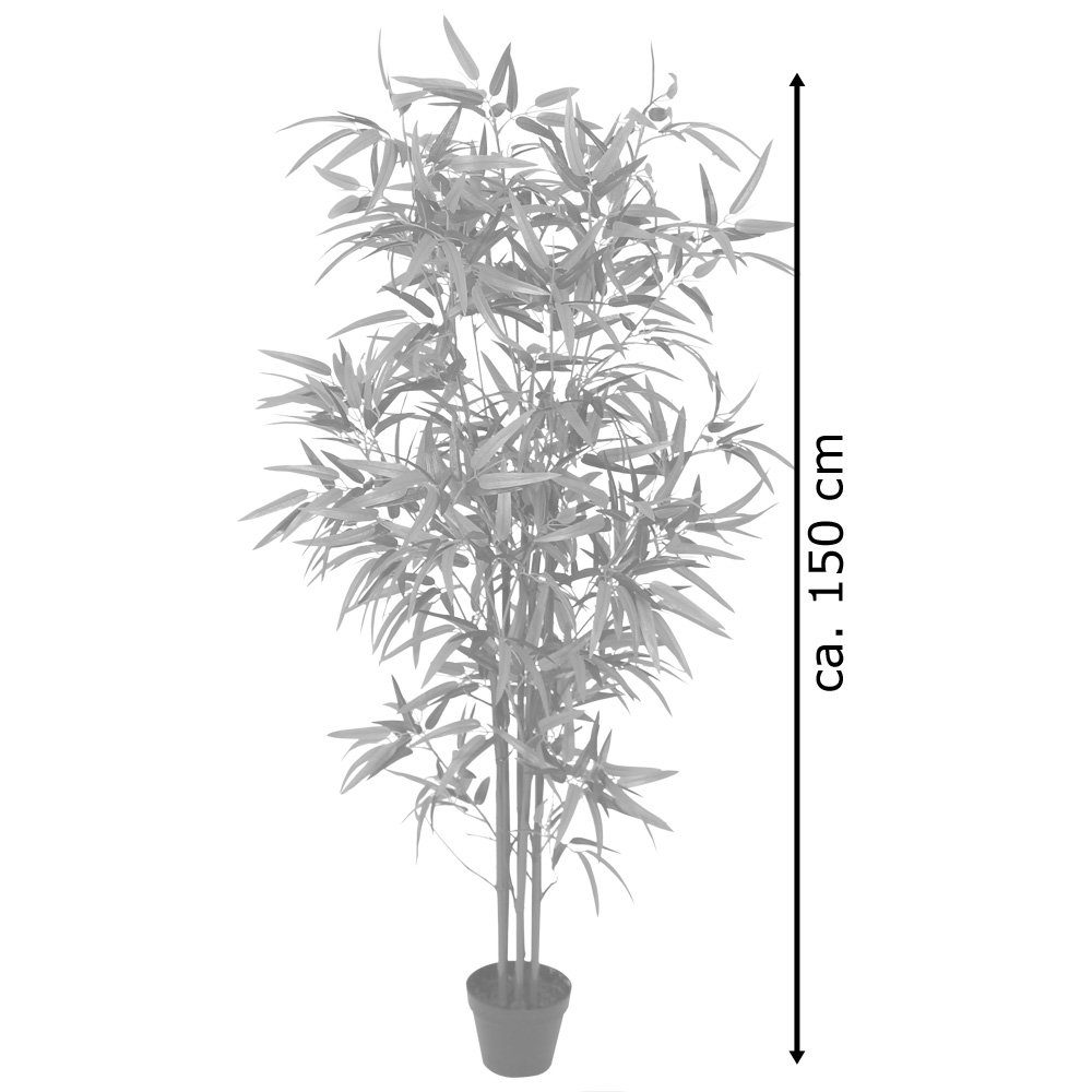 Kunstpflanze Decovego Pflanze Künstliche Kunstpflanze Decovego, 150cm Bambus