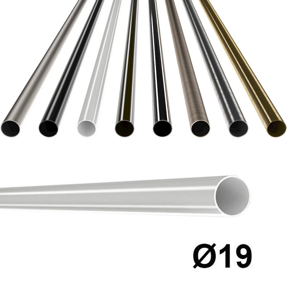 MDEKOR Gardinenstange Gardinenrohr aus Metall – Stahlrohr für Stangen Ø 16, günstig online kaufen