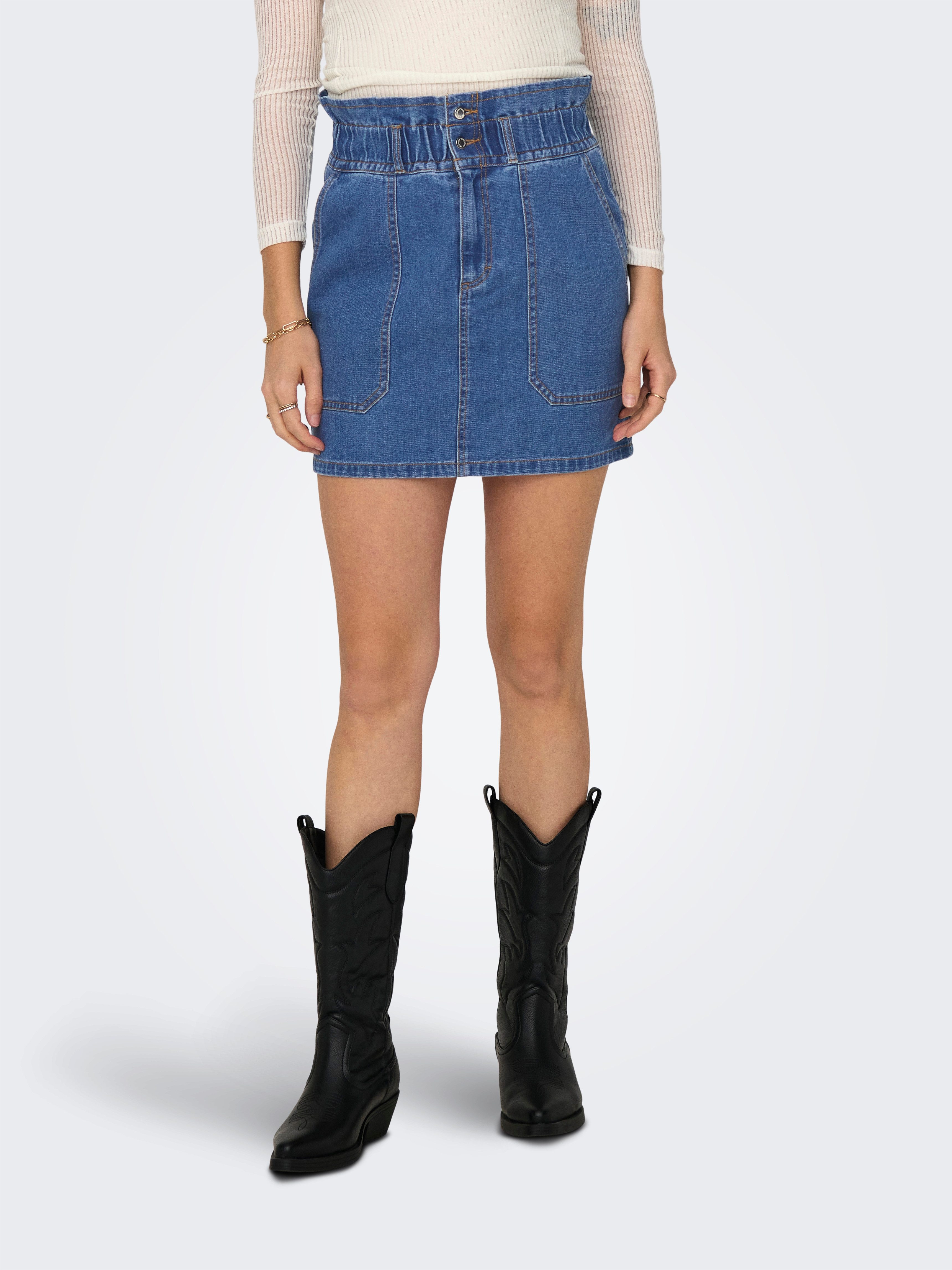 ONLY Jeansrock ONLMILLIE HW MINI CARGO PB DNM SKIRT BJ günstig online kaufen