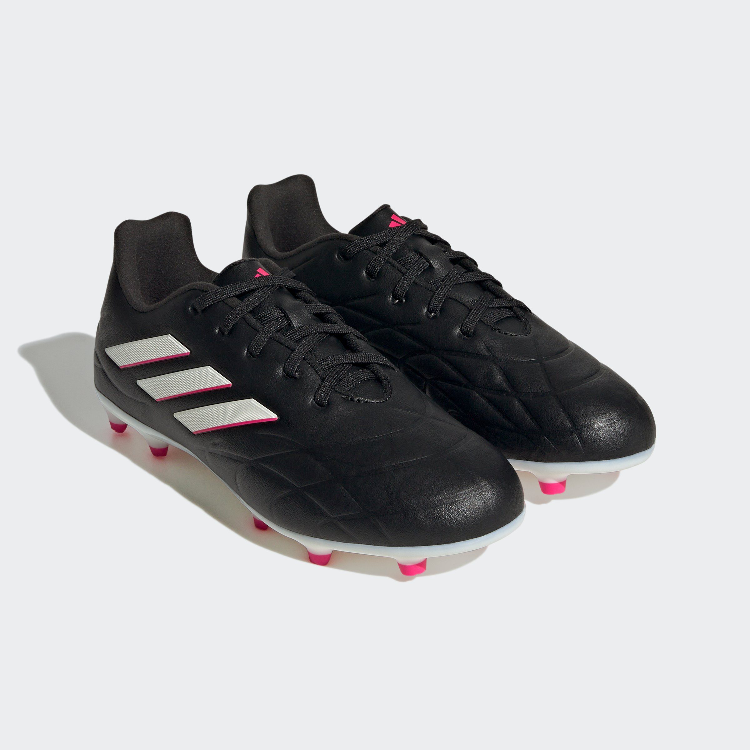 adidas Performance COPA PURE.3 FG Fußballschuh Core Black / Zero Metallic / Team Shock Pink 2