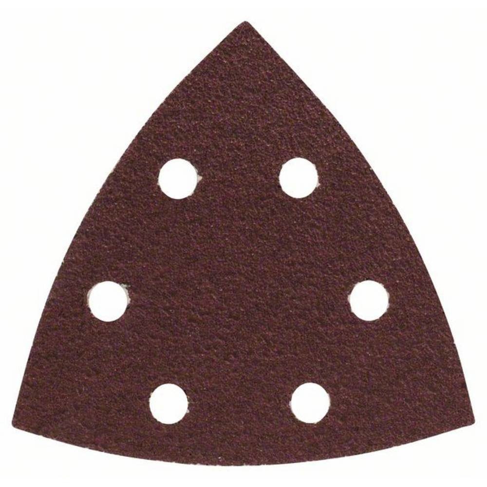 BOSCH Schleifpapier Schleifblatt-Set für Deltaschleifer, 93 mm, 60, 6 Löcher 2607019488, mit Klett, gelocht