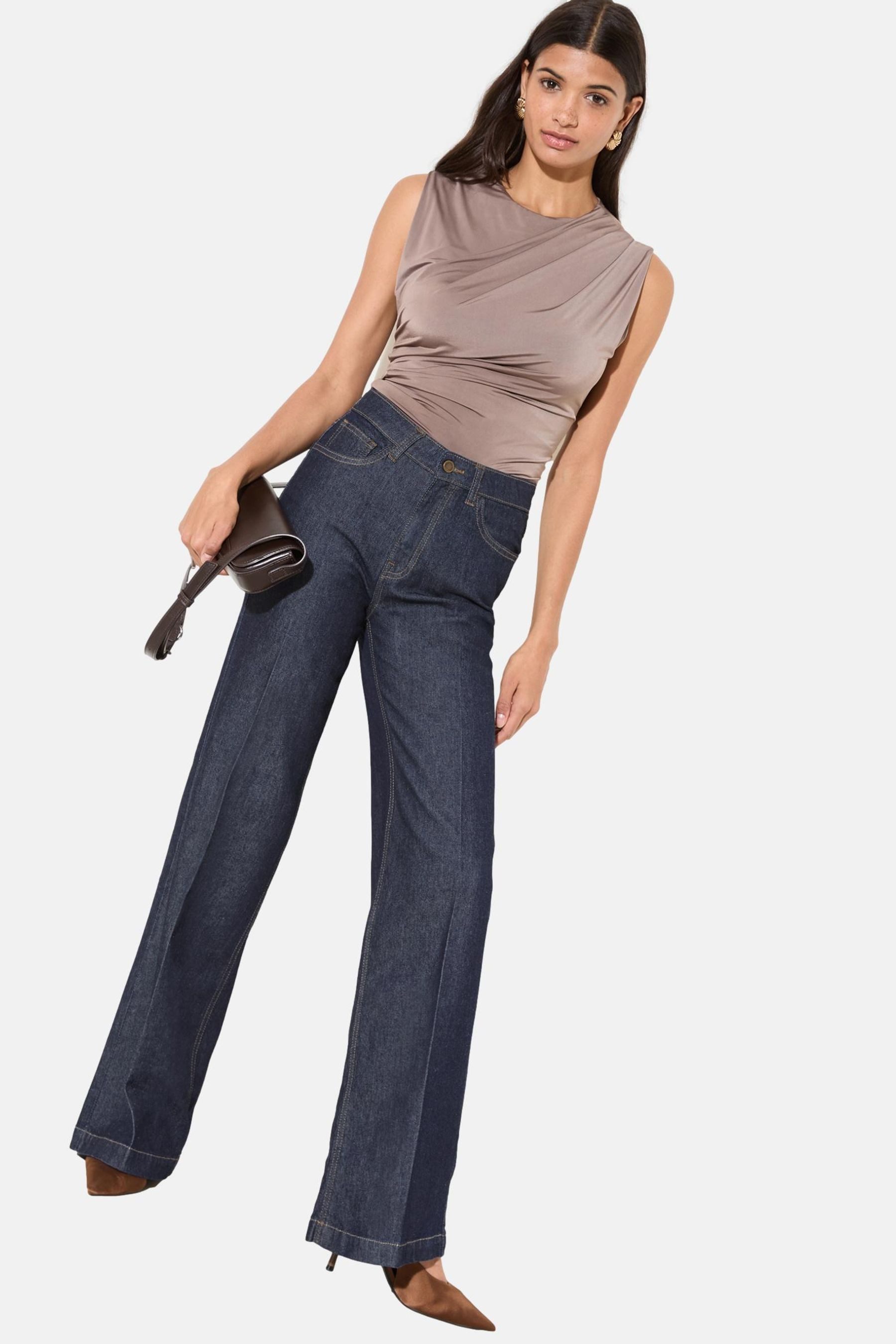 Weite Jeans Friends Like These Alltagsjeans mit weitem Bein