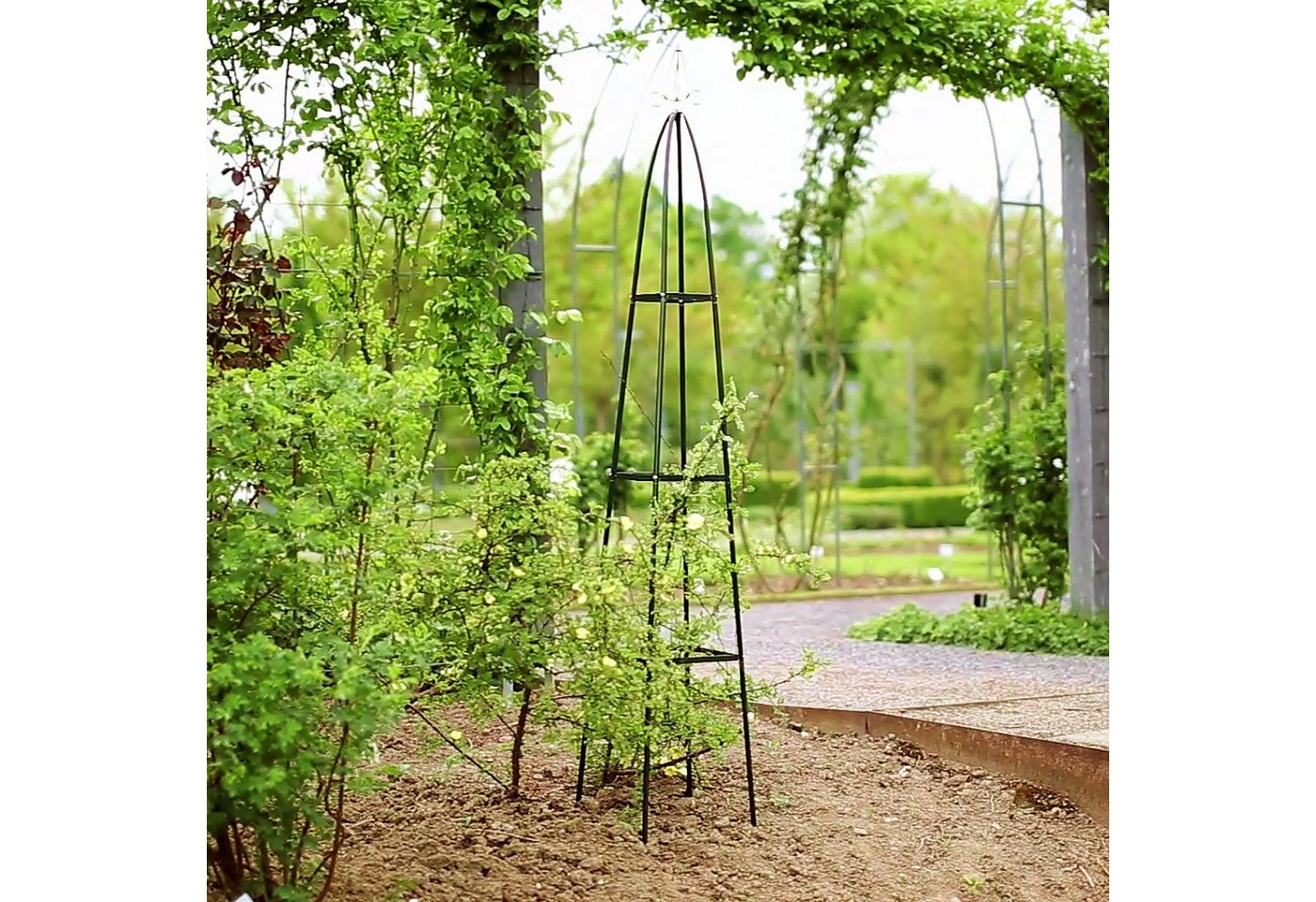 Thumbnail - relaxdays Rankhilfe 6x Garten Obelisk