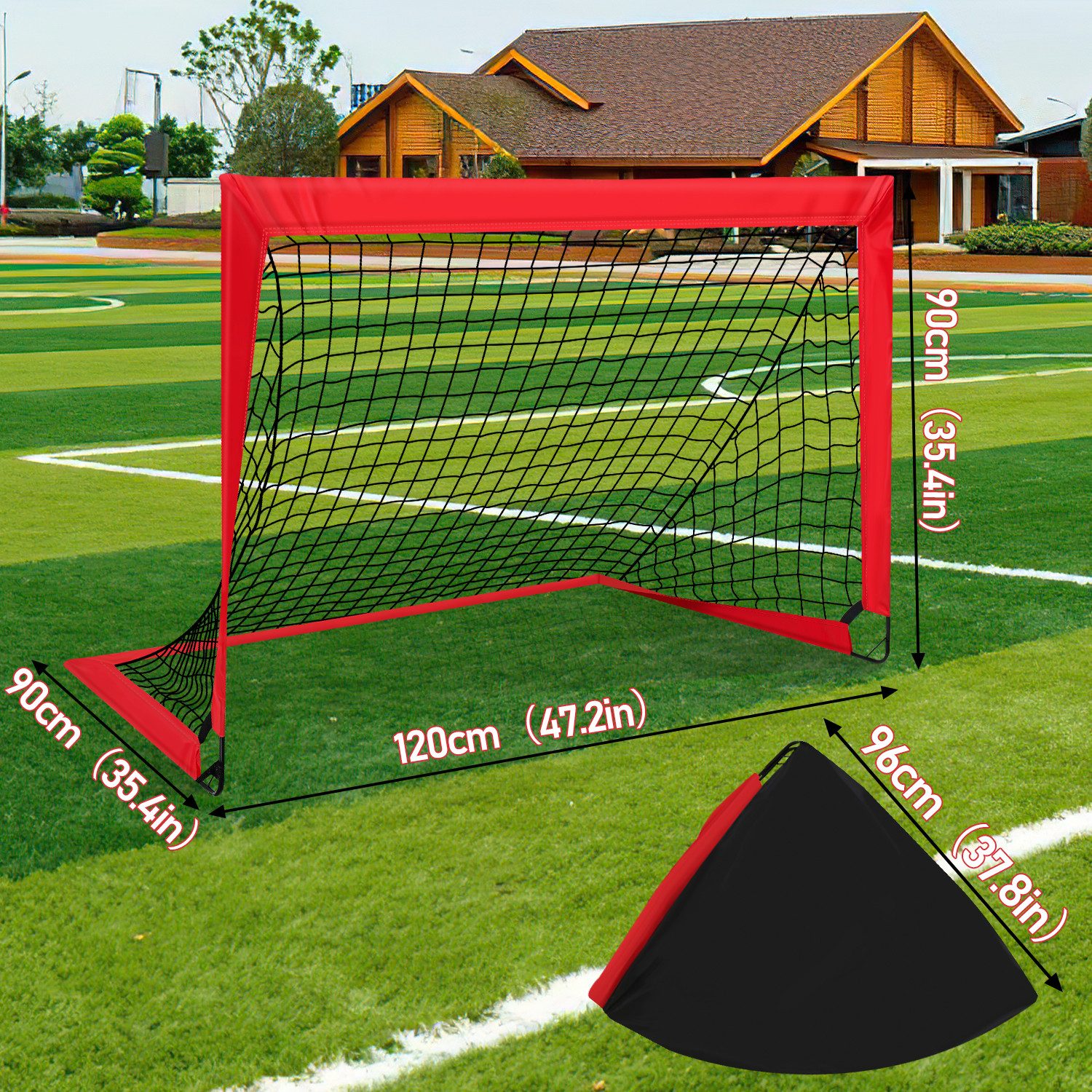 Fußballtor Fußballtor Schneller Aufbau klappbar 120x90x90cm 1er-Set