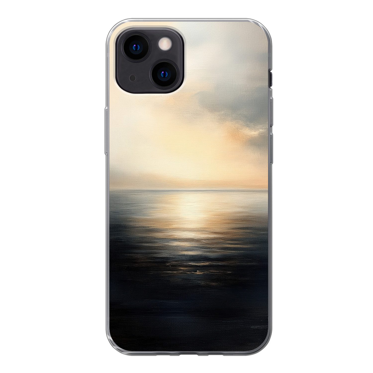 MuchoWow Handyhülle für Apple iPhone 13 mini Sonne - Horizont - Meer, Smartphone-Bumper, Print, Handy Schutzhülle Dünn