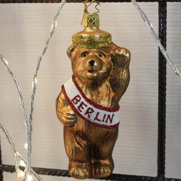 INGE-GLAS® Christbaumschmuck INGE-GLAS Weihnachts-Hänger Berliner Bär (1-tlg)