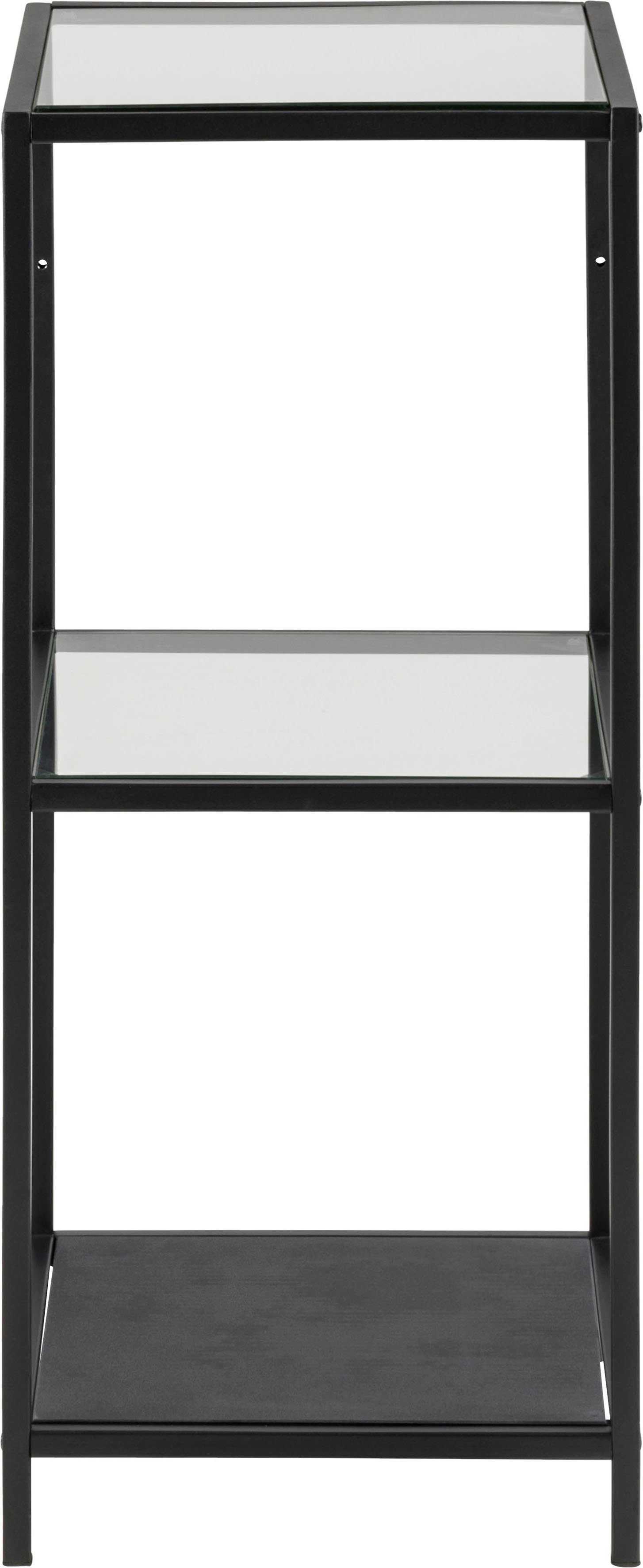 ACTONA GROUP Standregal Stoke, TOPSELLER!, aus Metall mit Glasböden in leic günstig online kaufen