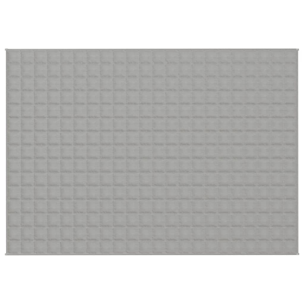vidaXL Einziehdecke 155 x 220 cm Gewichtsdecke Grau 155x220 cm 11 kg Stoff Therapie Bettde