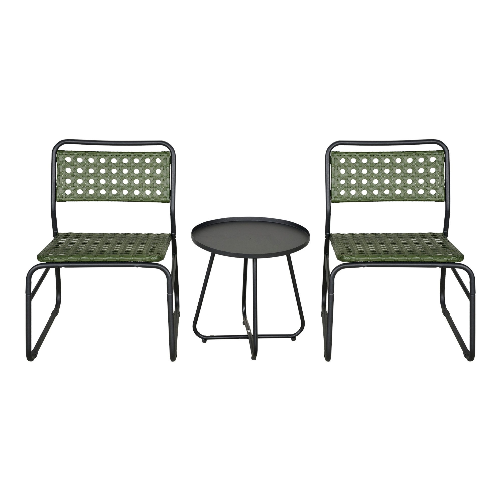 casa.pro Balkonset, (3-tlg., 1 Tisch, 2 Stühle), »Brienza« 3-tlg. Bistro-Set Grün