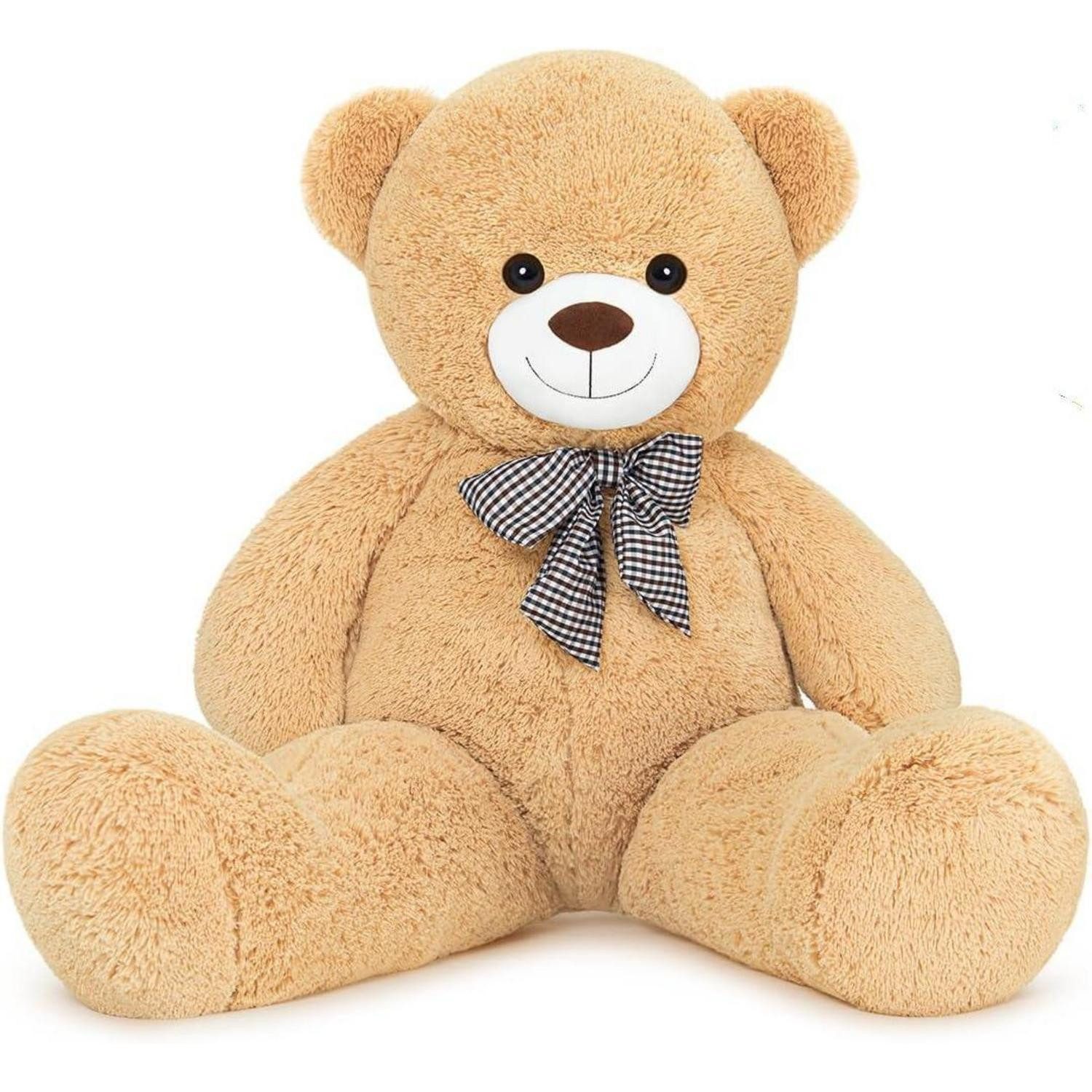 LuxusKollektion Kuscheltier Teddybär Kuschelbär Plüschbär Kuscheltier Hellbraun XL (1er Pack)