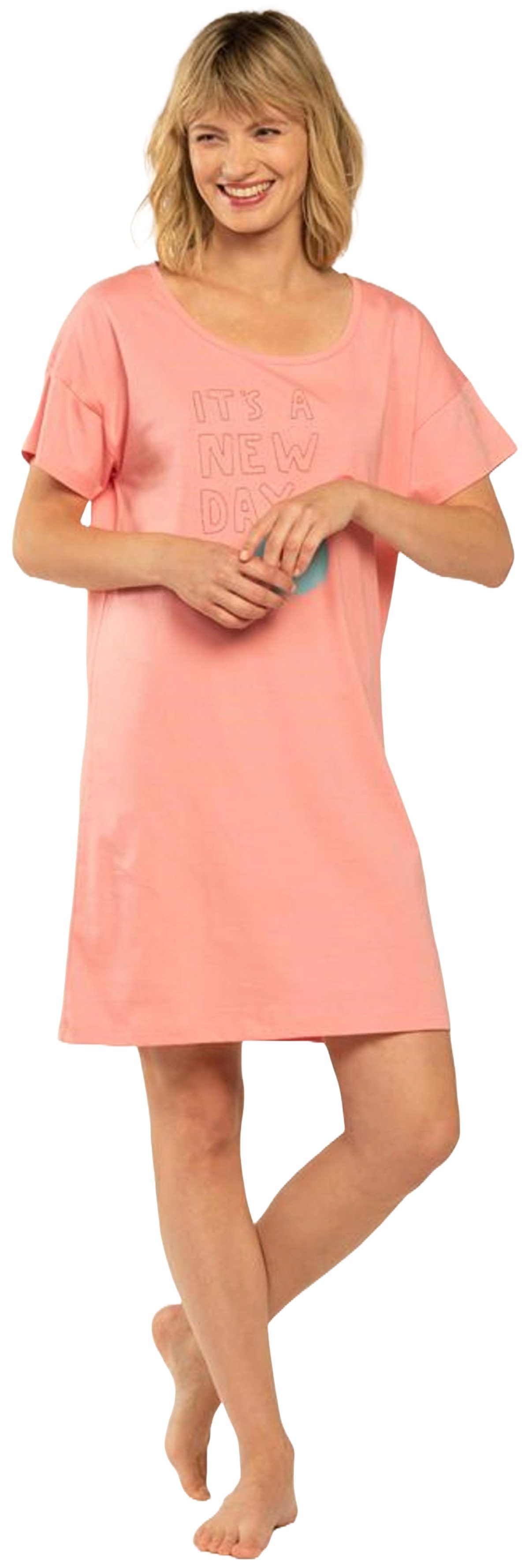 Eskimo Nachthemd Damen Schlafshirt (1-tlg) Baumwolle