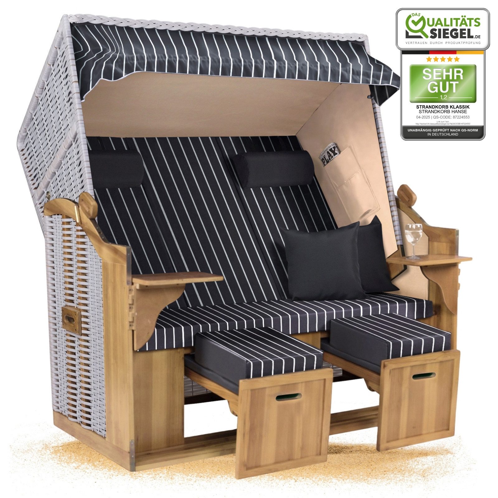 Strandkorb Hanse Strandkorb Strandkorb Ostsee 2,5Sitzer günstig online kaufen