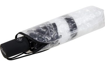 iX-brella Taschenregenschirm Minischirm Transparent Automatik mit Lens-Effekt, Lens-Effekt