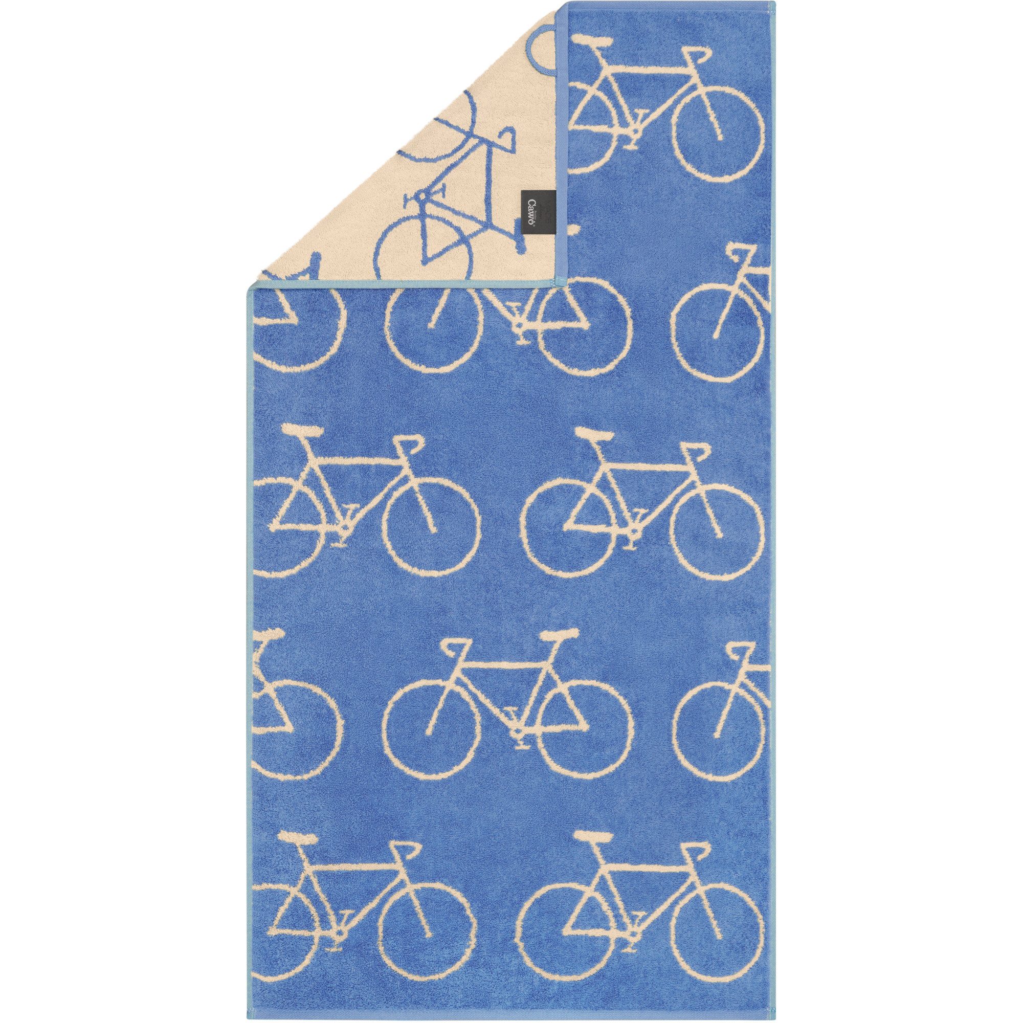 Cawö Handtücher Velo Edition Allover Fahrrad 6299, 100% Baumwolle (1-St)