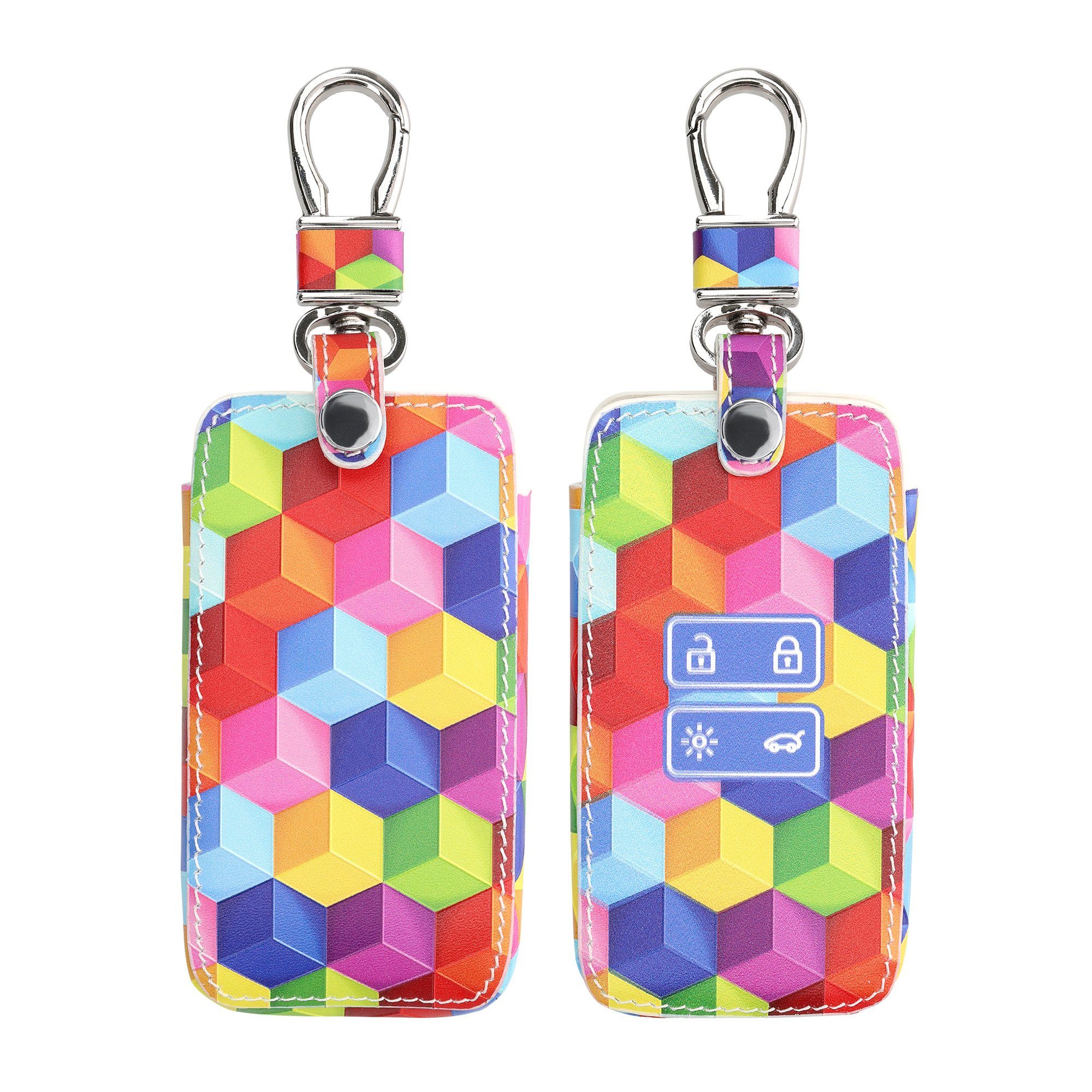 kwmobile Schlüsseltasche Renault Autoschlüssel Hülle (1-tlg), Kunstleder Schutzhülle Schlüsselhülle Cover
