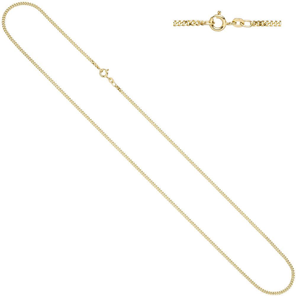 Schmuck Krone Goldkette 2,1mm Panzerkette Kette Halskette Collier Goldkette aus 333 Gold Gelbgold 55cm