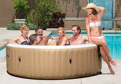Intex Whirlpool »Intex Whirlpool Pure SPA Bubble Massage - Ø 216 cm x 71 cm, für 6 Personen, Fassungsvermögen 1.098 l, beige«