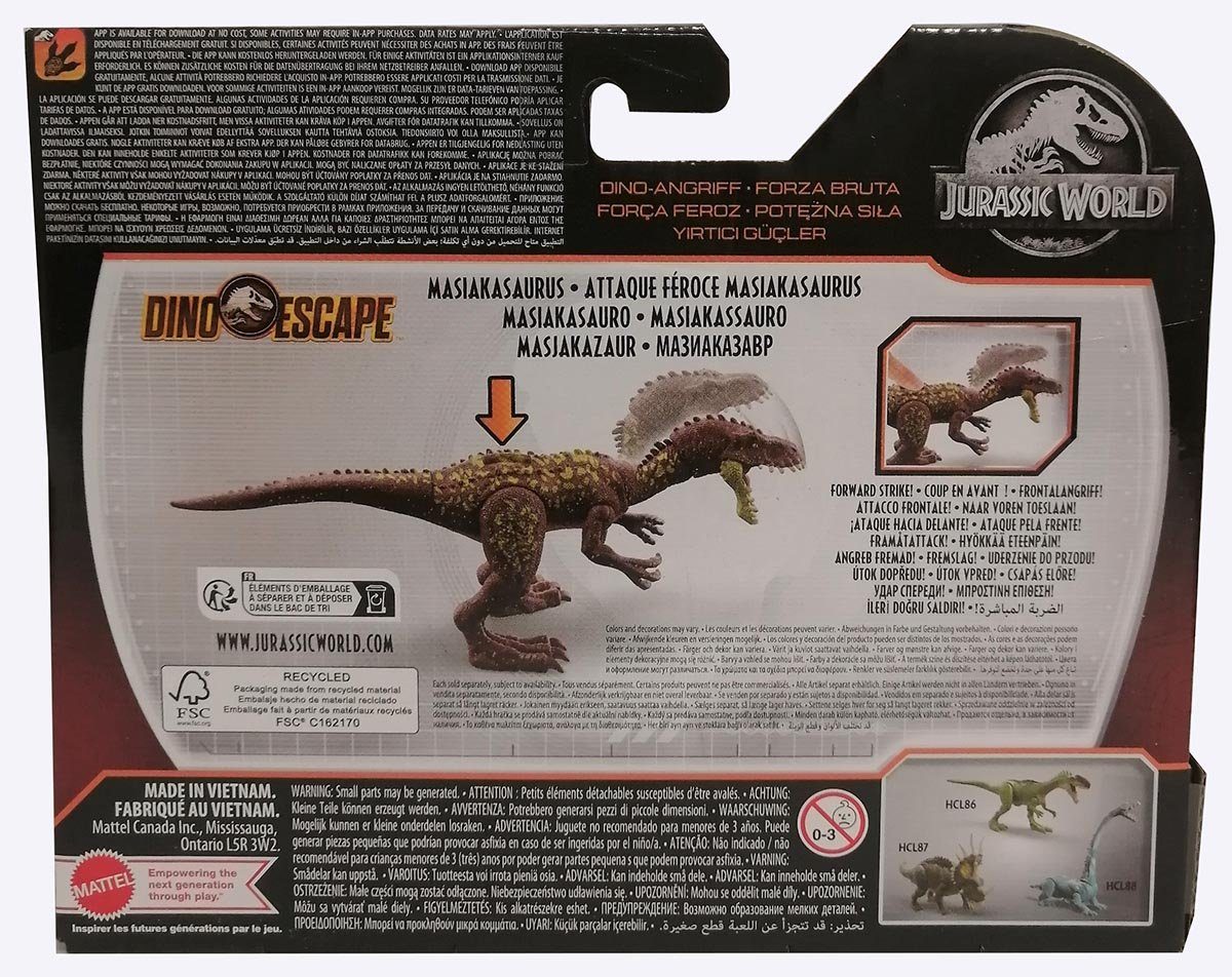 Mattel® Actionfigur Mattel HCL85 Masiakasaurus Dino Escape, Actionfigur mit Dino Angriff m