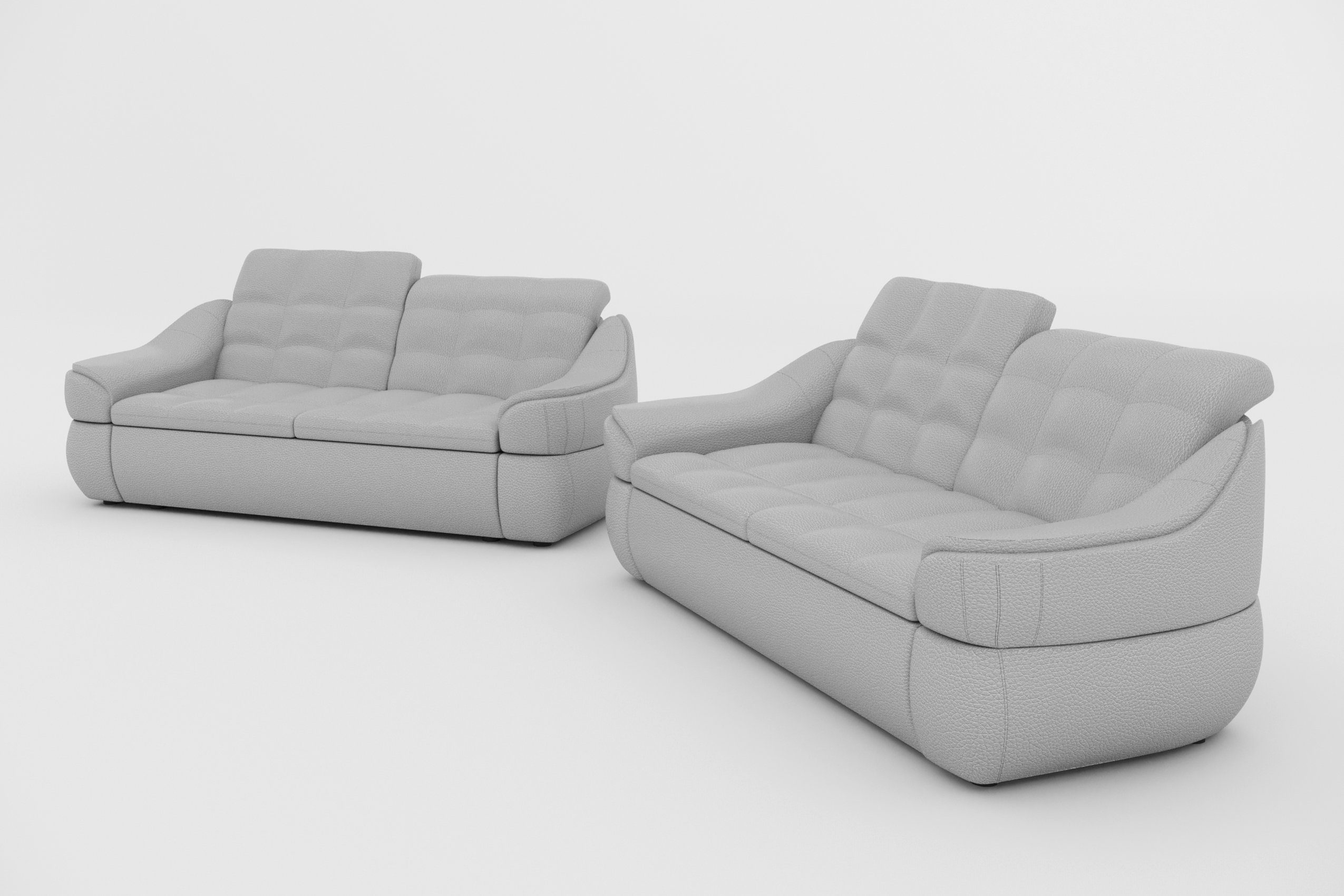 Modern Sofa, Europa in (2-tlg), Stylefy Design, Polstergarnitur bestehend (Set 2x2-Sitzer Alisa, made aus