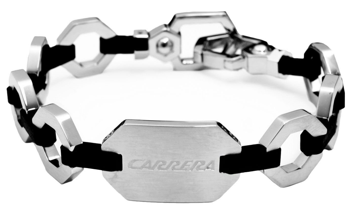 Carrera® Armband Set Sportliches Herren-Armband von Carrera aus Edelstahl und Kautschuk