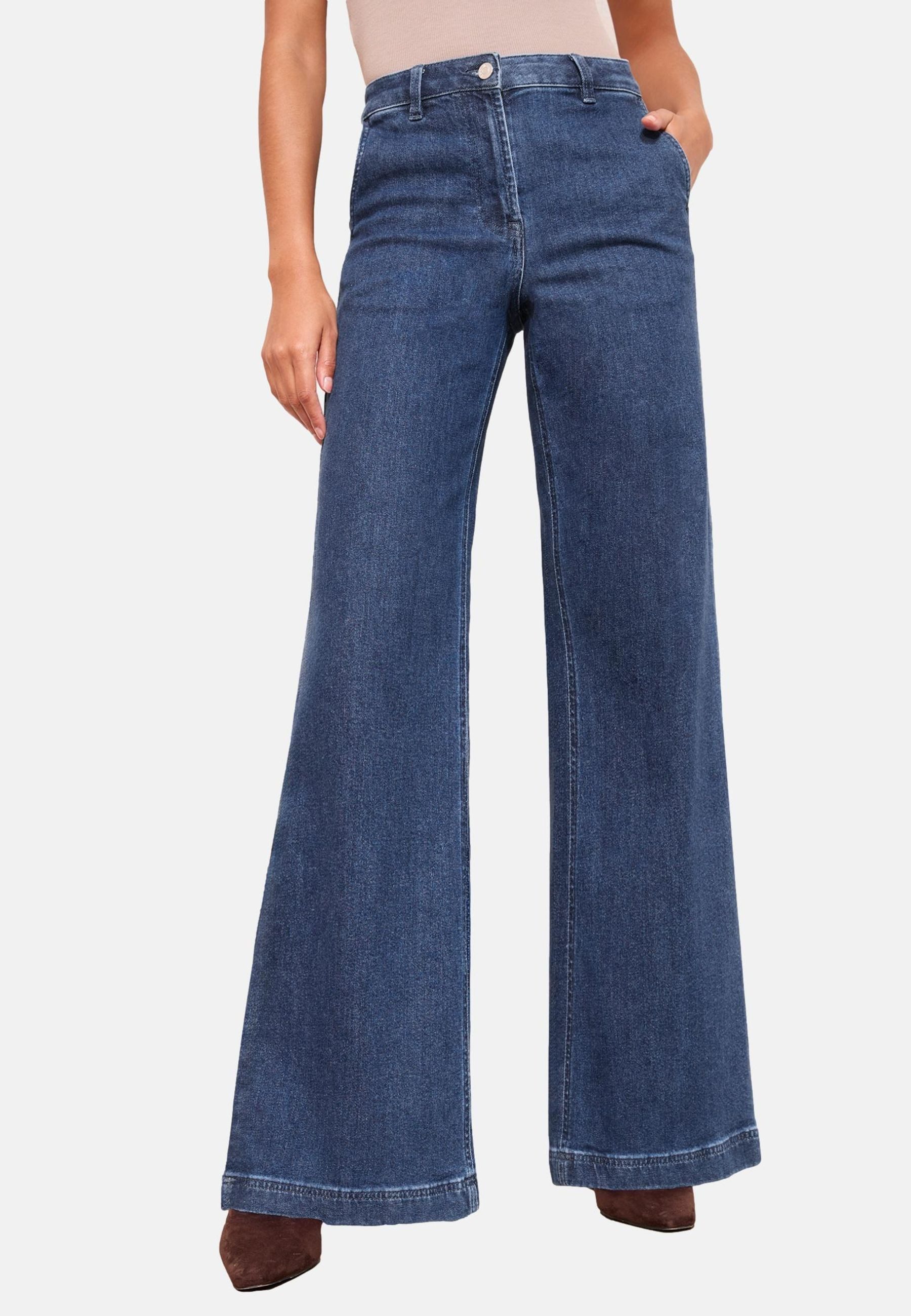 Weite Jeans Friends Like These Hose mit weitem Bein, Petite