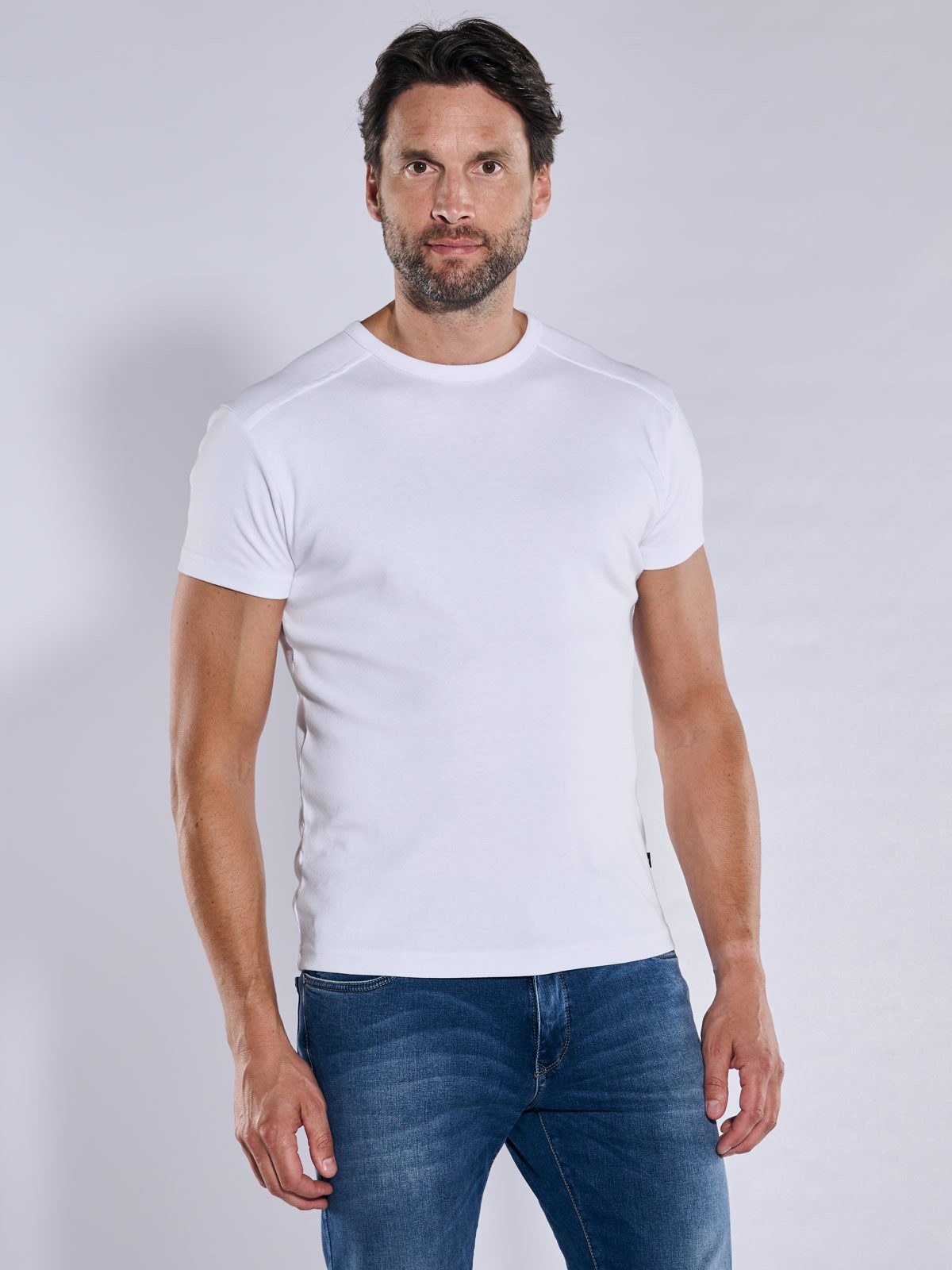 Engbers T-Shirt Herren Basic-Shirt "My Favorite" organic, Reinweiss