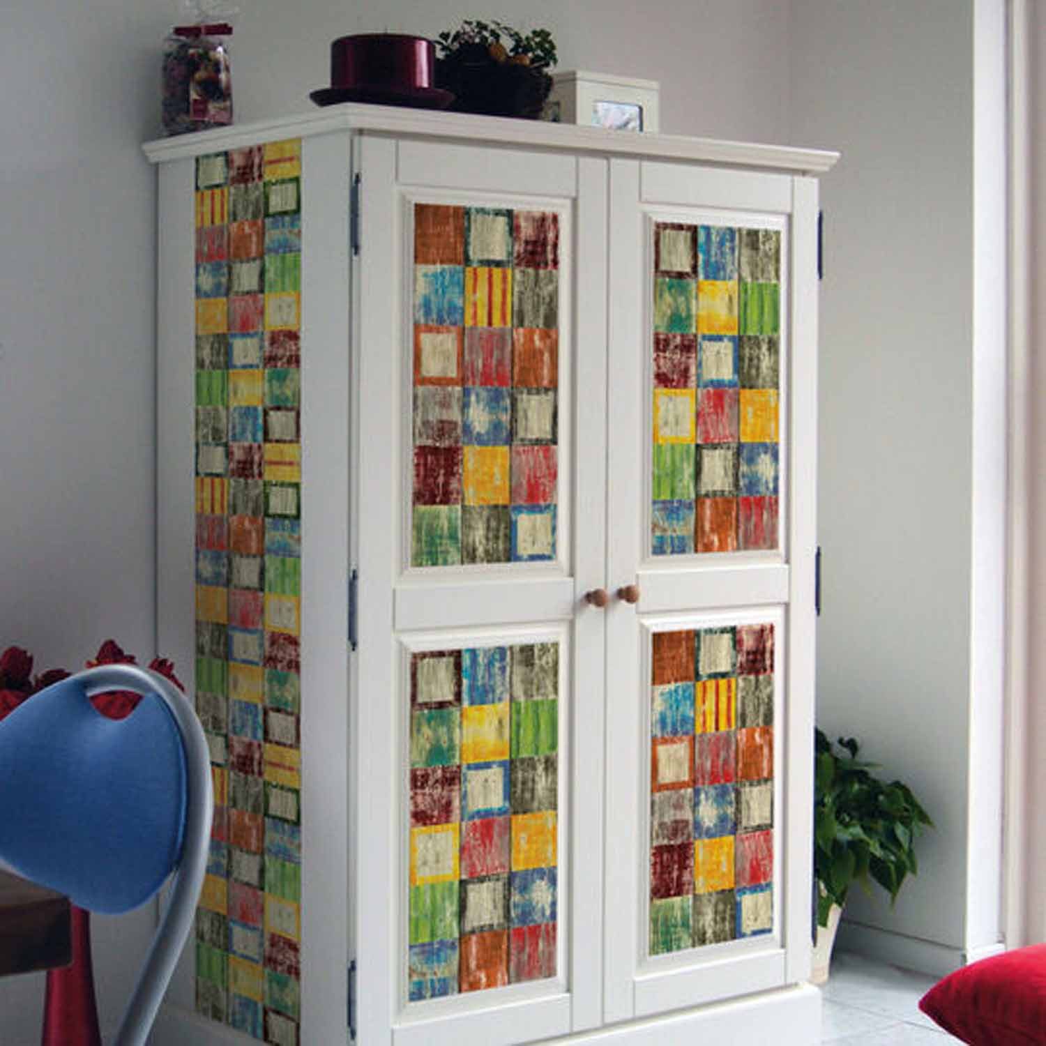 d-c-fix Möbelfolie Möbelfolie Bahia Dekofolie selbstklebend Klebefolie Möbel Küche bunt, Designfolie - Zuschneidbar & rückstandslos entfernbar
