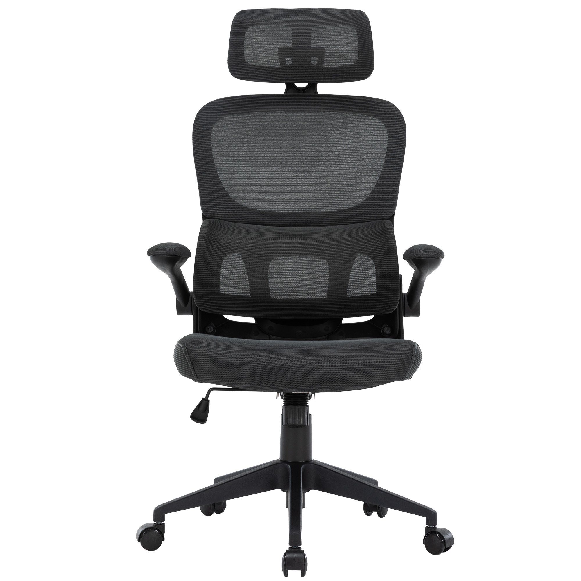 TRISENS Drehstuhl Bruno (1 Stück), Drehstuhl in moderner Mesh-Optik mit ergonomischer Rückenlehne