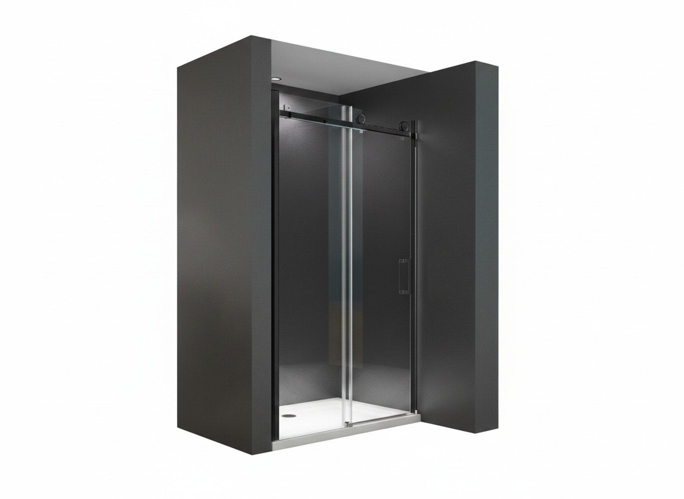 BuyLando.Shop Dusch-Schiebetür Glaswerk Westfalen- Viktoria 110x195cm Nischentür/Schiebetür SW, 140x195 cm, Glas