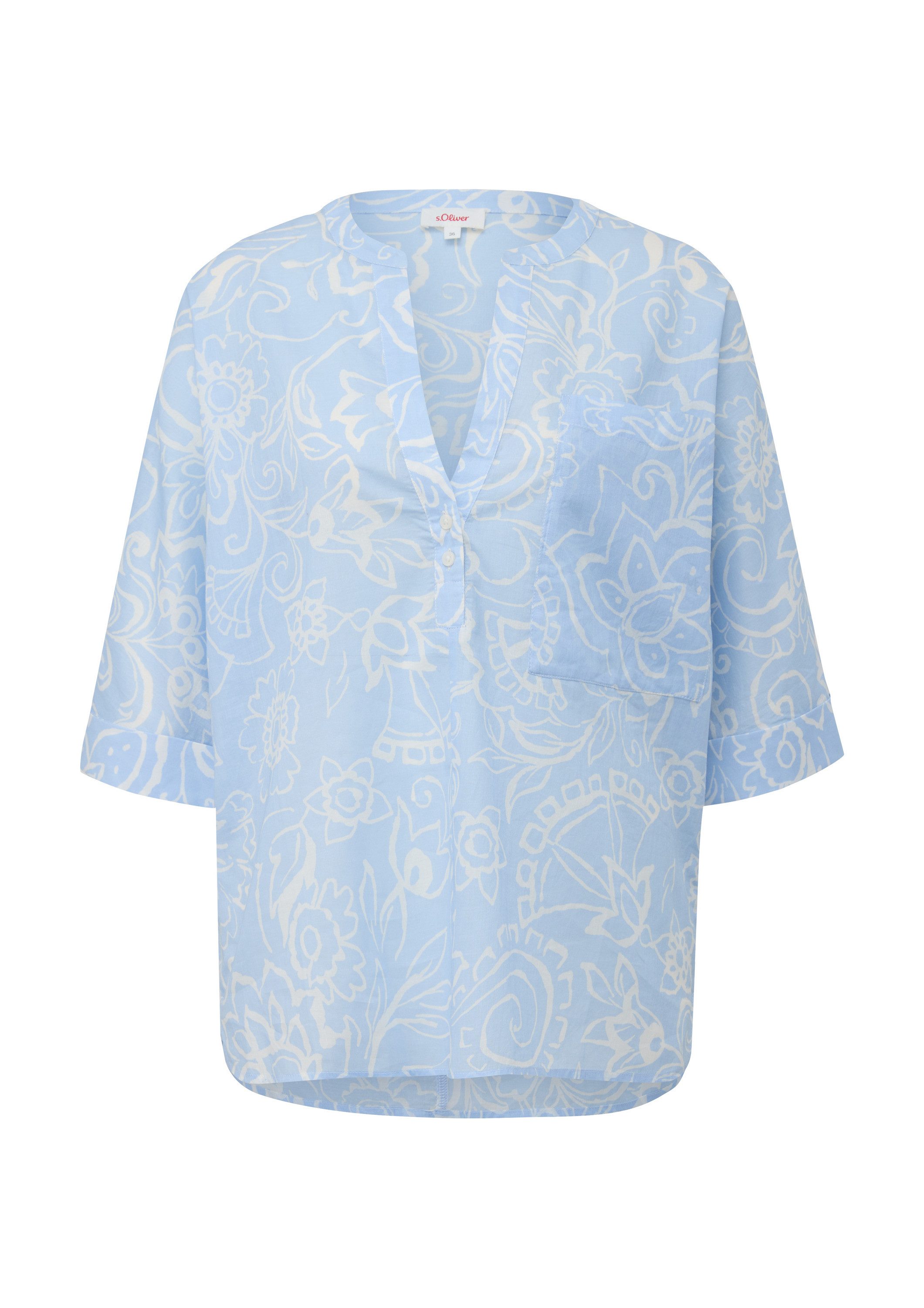 s.Oliver Kurzarmbluse Bluse (1-tlg) günstig online kaufen