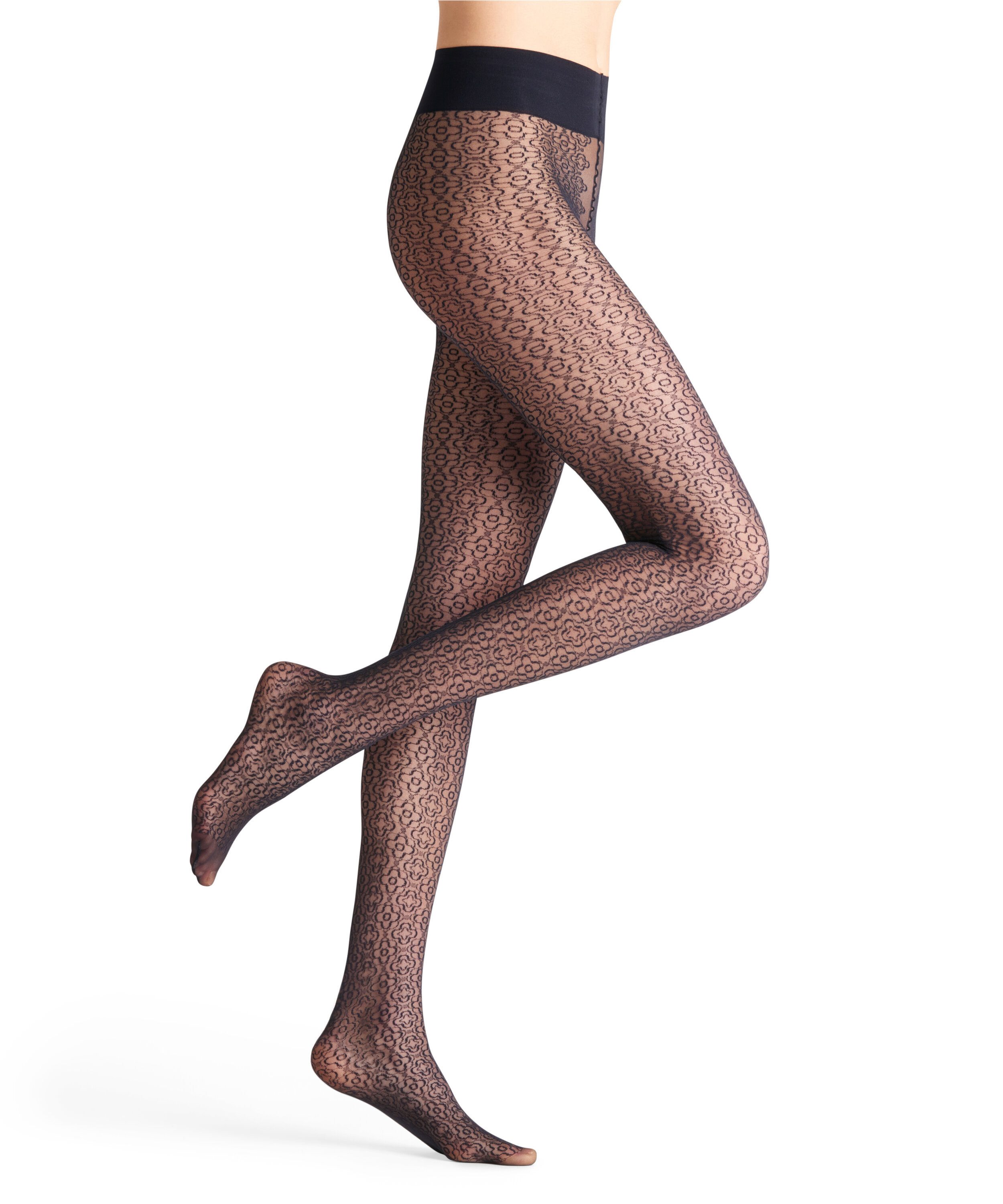 FALKE Feinstrumpfhose Baroque Gem Strumpfhose mit Allover-Musterung 30 DEN (1 St) mit Allover-Musterung