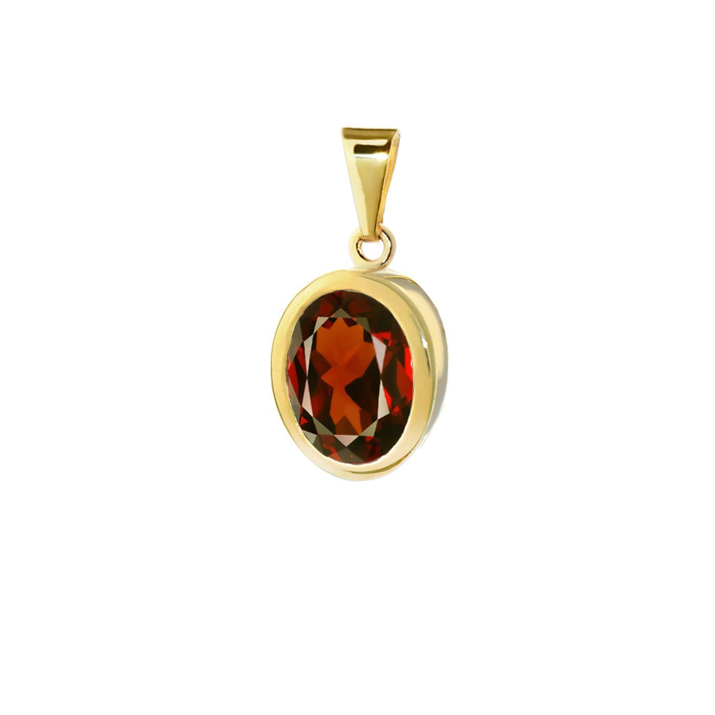 333 Gold Anhänger Mit Rhodolith Granat
