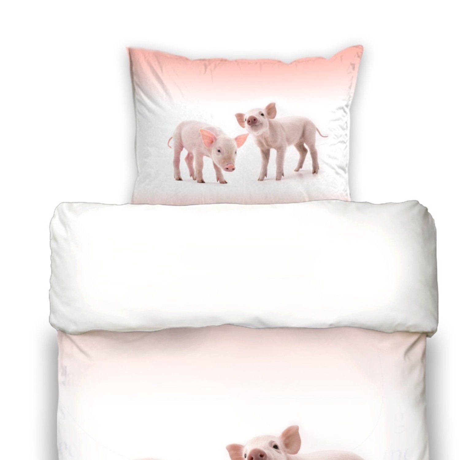 ESPiCO Kinderbettwäsche Piggy, Renforcé, 2 teilig, günstig online kaufen