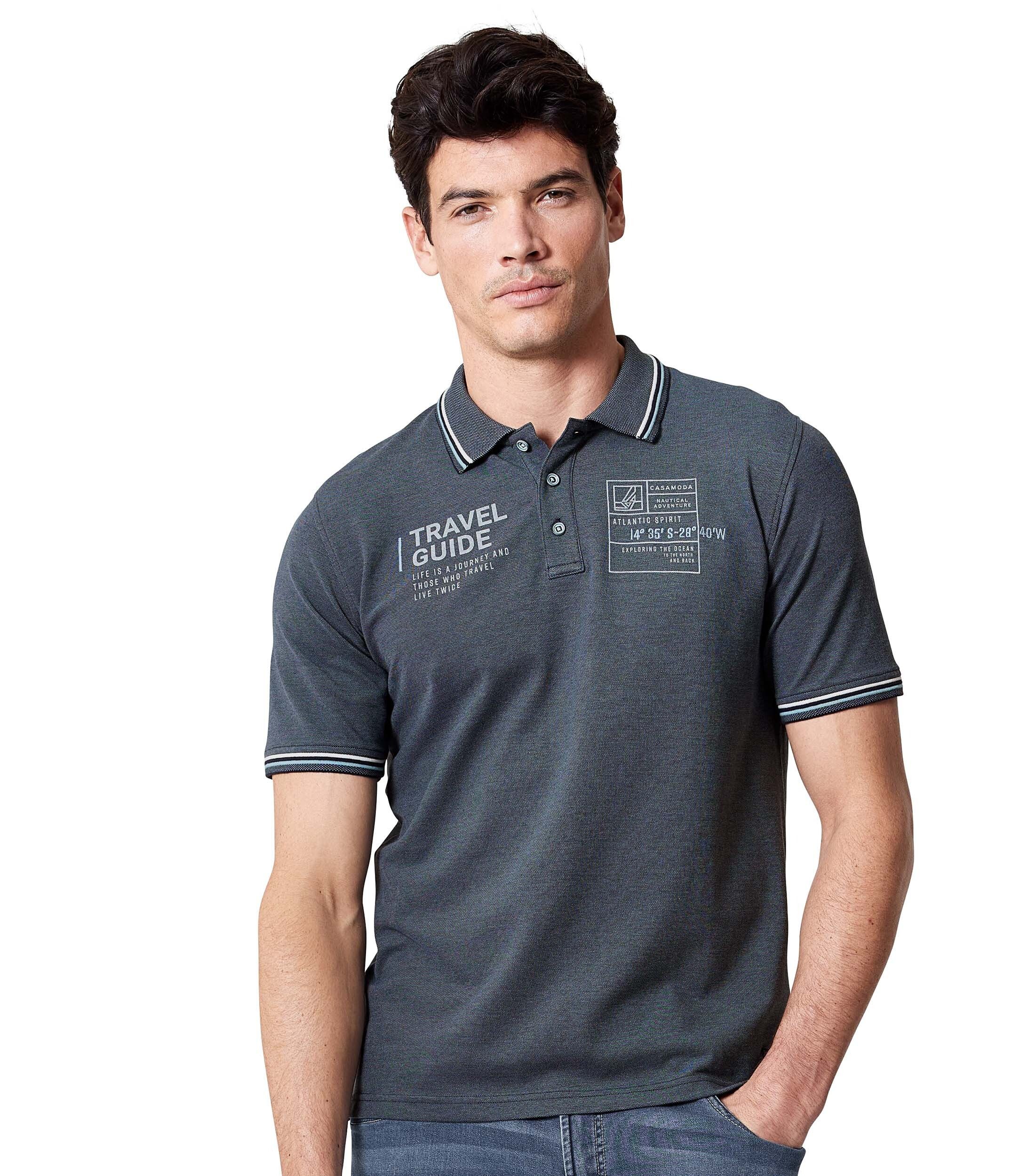 Poloshirt CASAMODA Polo-Shirt uni