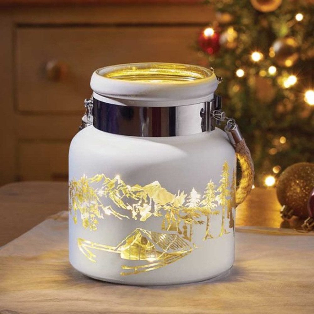 Smart Garden Weihnachtsszene Festive Glass Lantern – Wonderland Lantern