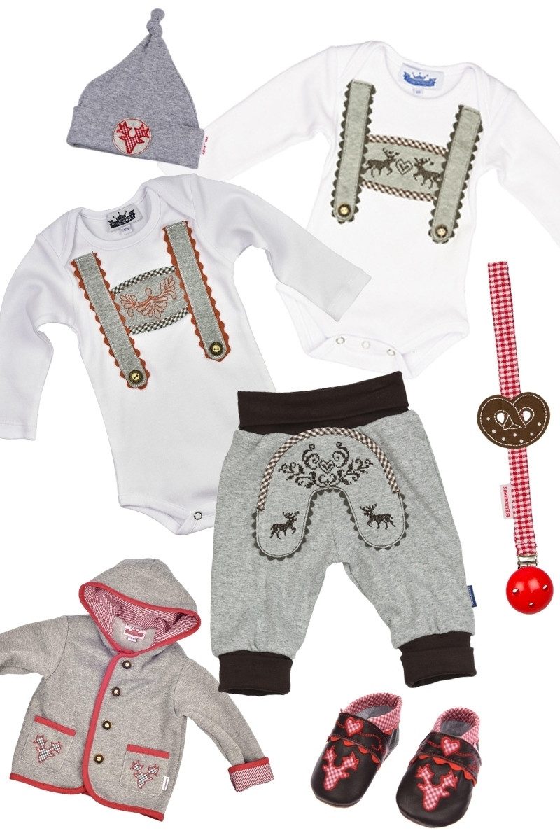 Trachtenkleid Babyhose - ELCH - grau