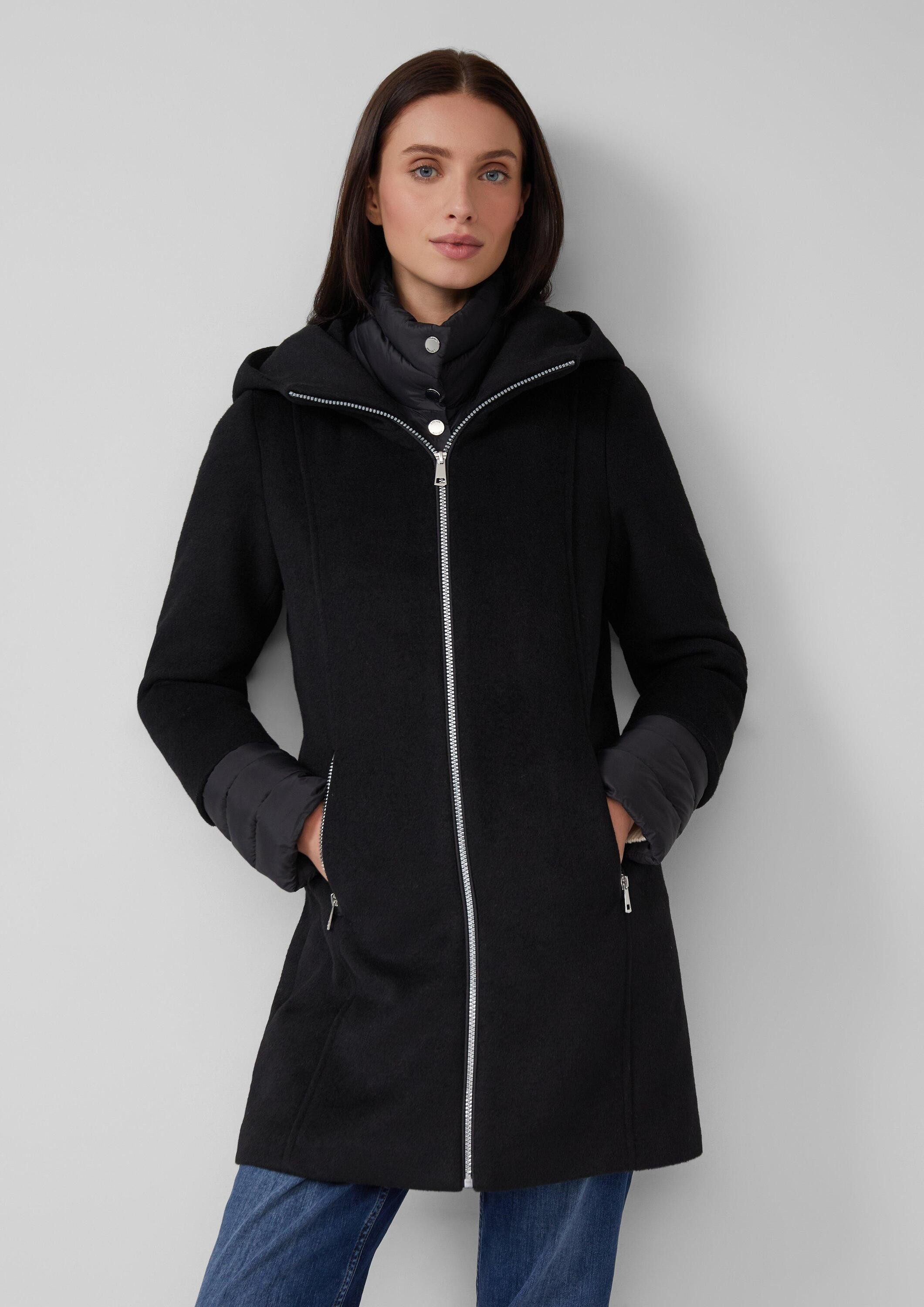 s.Oliver Funktionsmantel Outdoor-Mantel Slim-Fit-Mantel aus Webware mit her günstig online kaufen