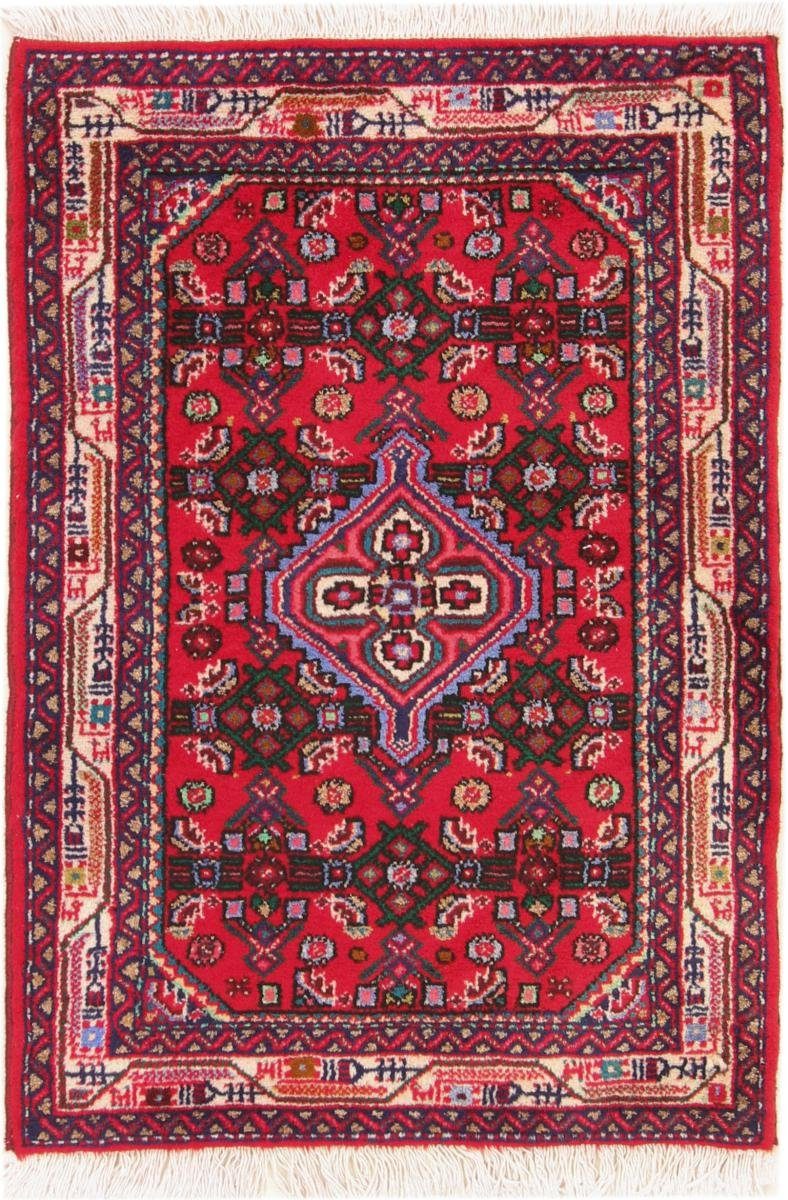 Orientteppich Trading, Hamadan Perserteppich, Handgeknüpfter Orientteppich Höhe: / Nain rechteckig, 8 70x101 mm