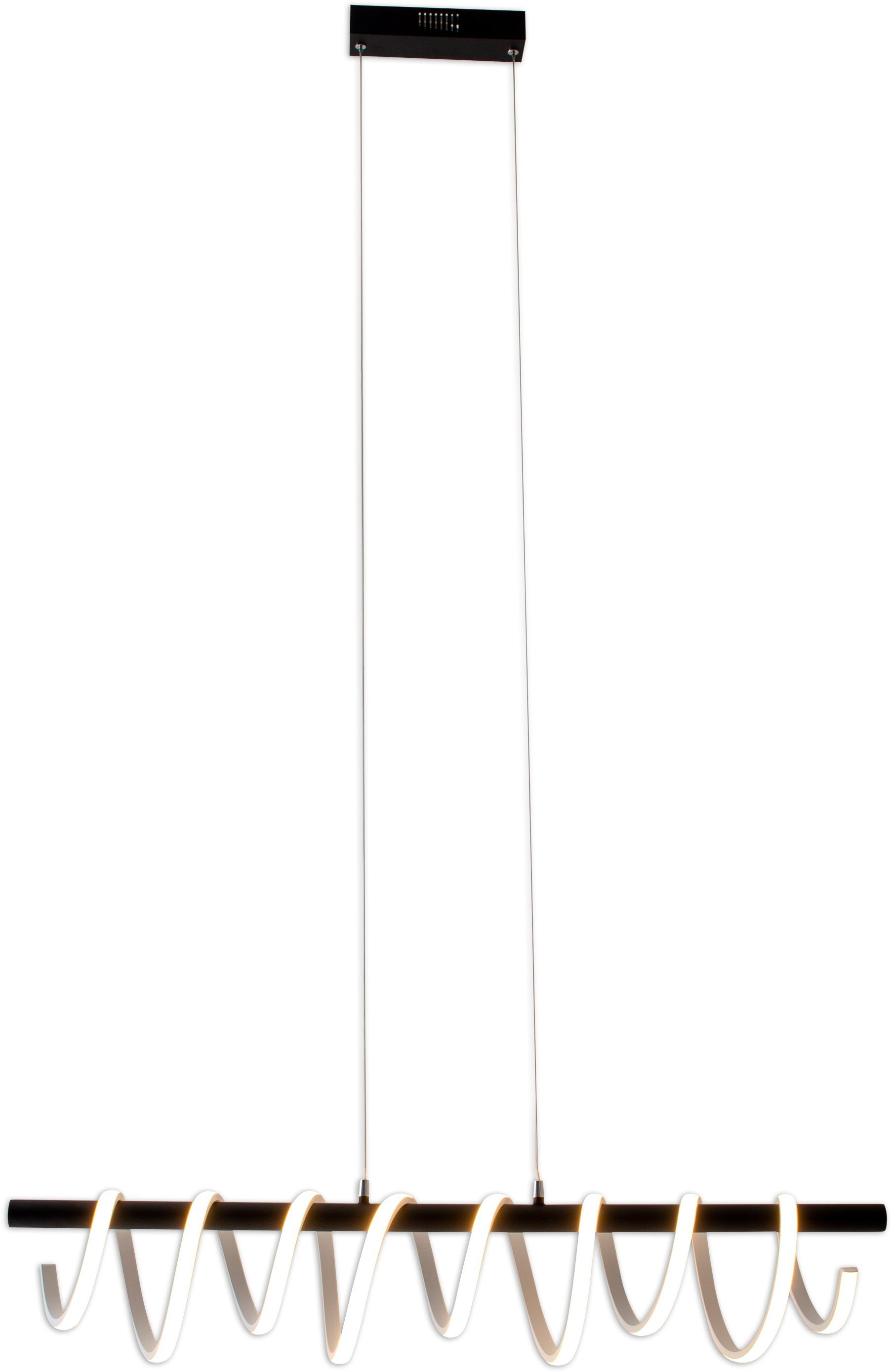 näve LED Pendelleuchte Belleza, Dimmfunktion, mehrere Helligkeitsstufen, LED fest integriert, Warmweiß, 3 Stufen dimmbar über Wandschalter, schwarz/weiß, Effizienzklasse: F