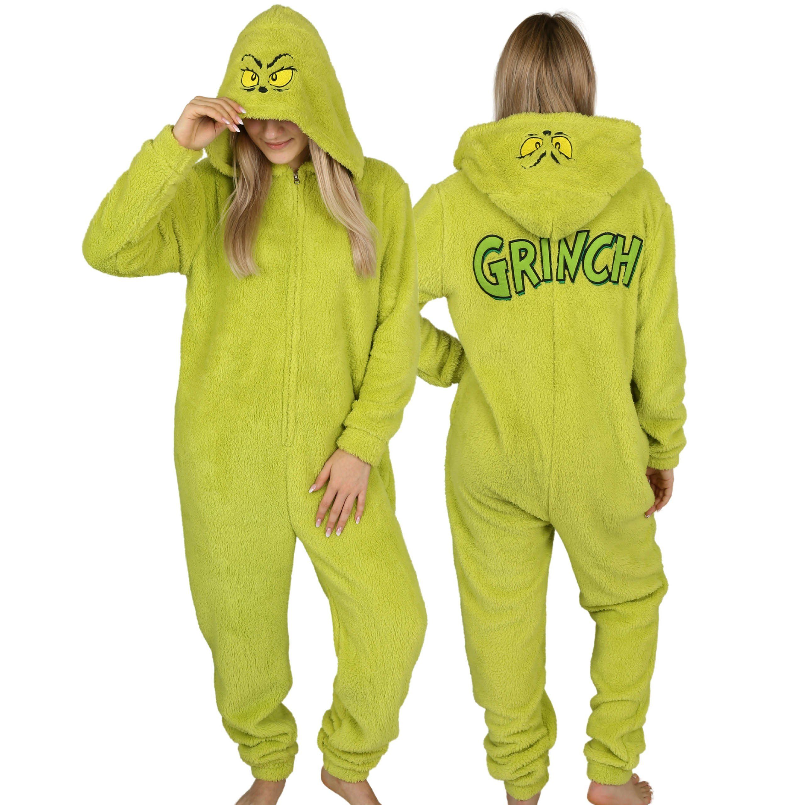 Sarcia.eu Schlafanzug Grinch-Fleece-Schlafanzug, einteilig, Damen-Onesie