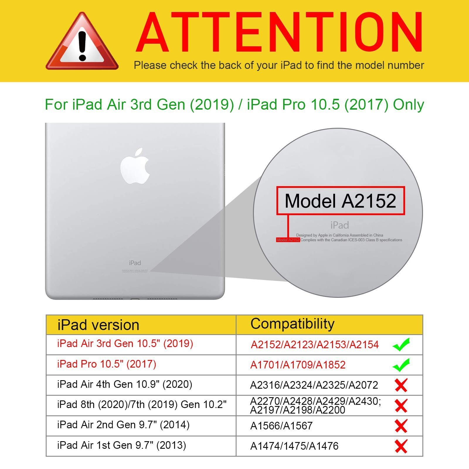 Fintie Tablet-Hülle für iPad Air 10.5" 2019 (3. Generation) / iPad Pro 10.5" 2017, 360 Grad verstellbare Schutzhülle mit eingebautem Pencil Halter